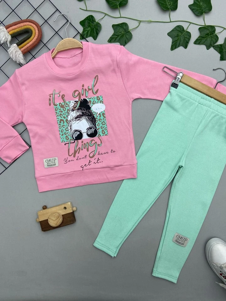 THİNGS YAZILI KIZ ÇOCUK TAKIM