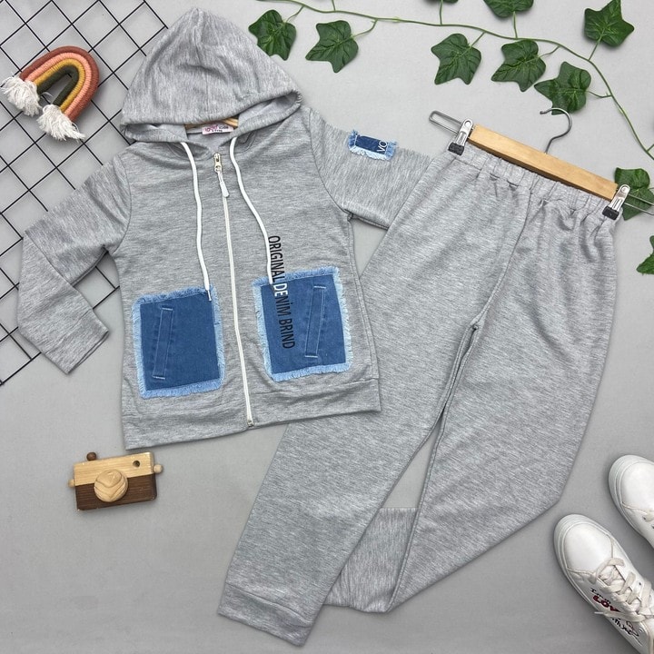 BRİND YAZILI UNISEX ÇOCUK TAKIM