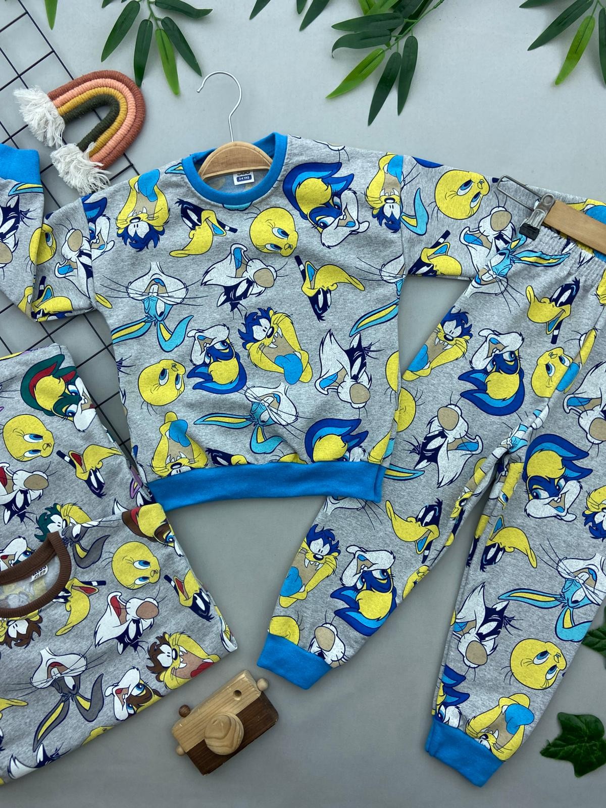 TAZMANYA BASKILI UNISEX COCUK TAKIM