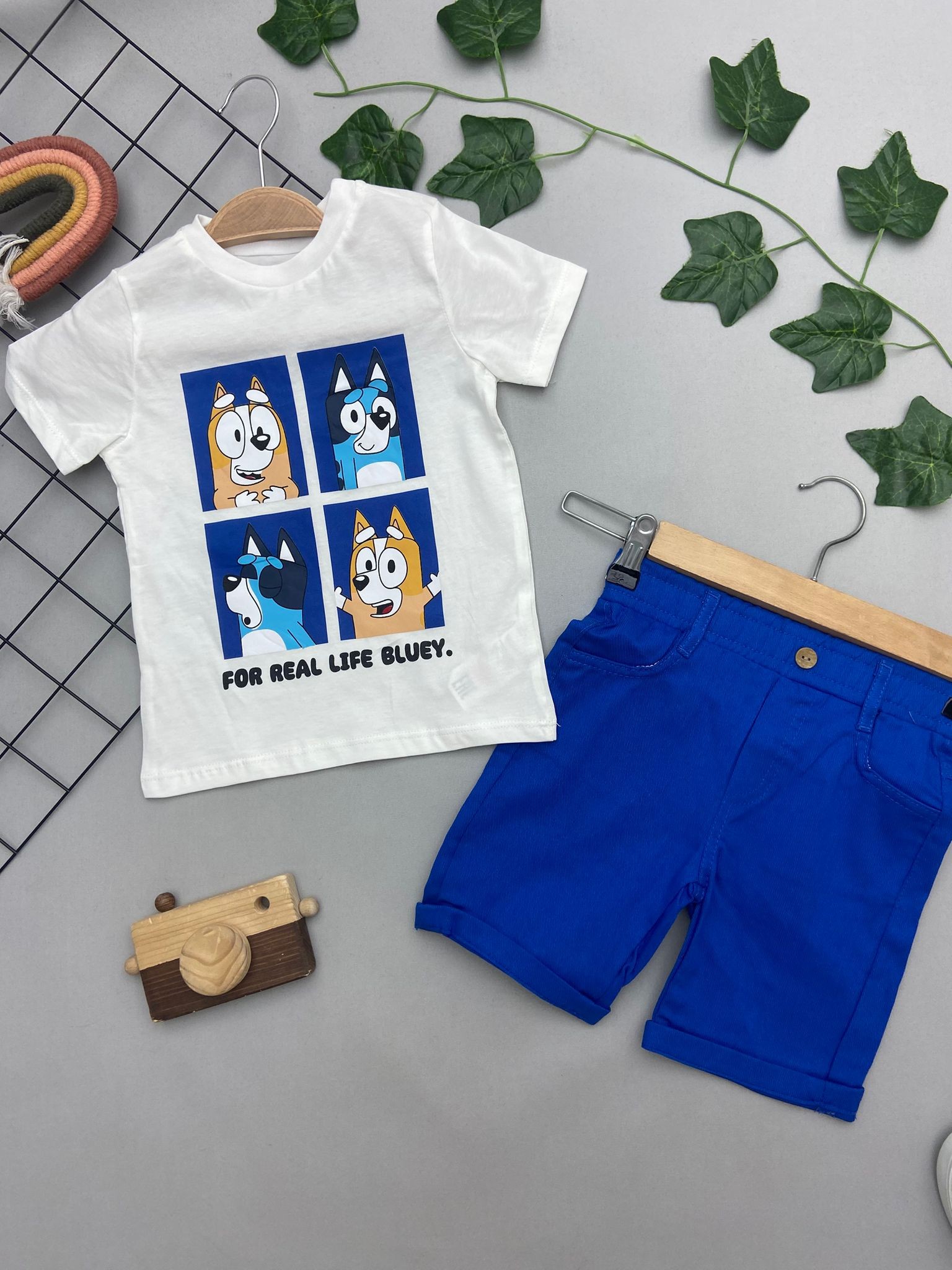 BLUEY BASKILI ERKEK COCUK TAKIM