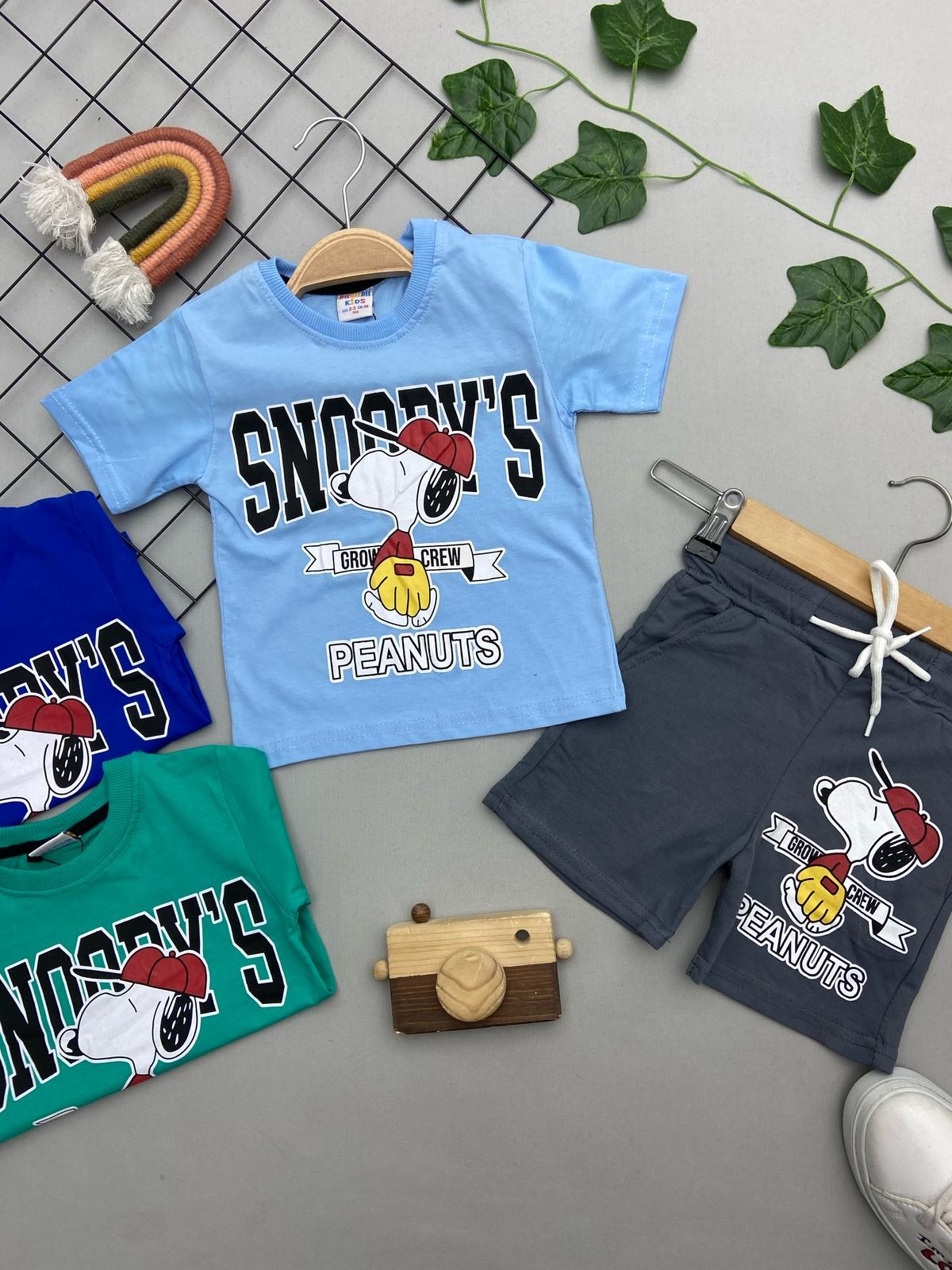 SNOOPY BASKILI ERKEK ÇOCUK TAKIM