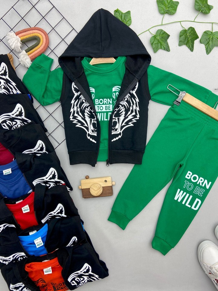 WILD YAZILI ERKEK ÇOCUK TAKIM