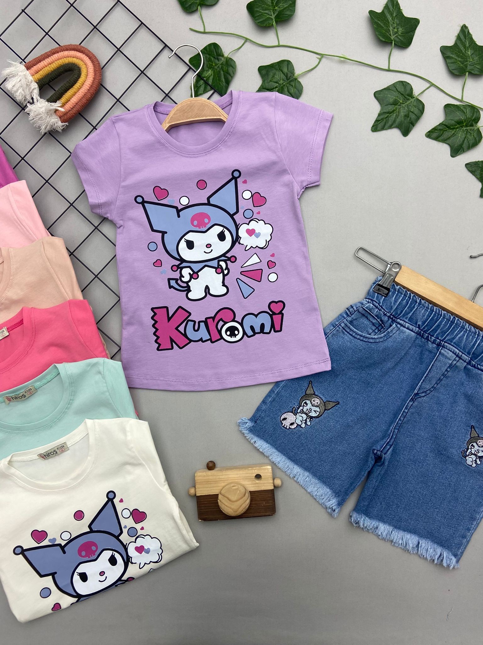 KUROMI BASKILI KIZ COCUK TAKIM