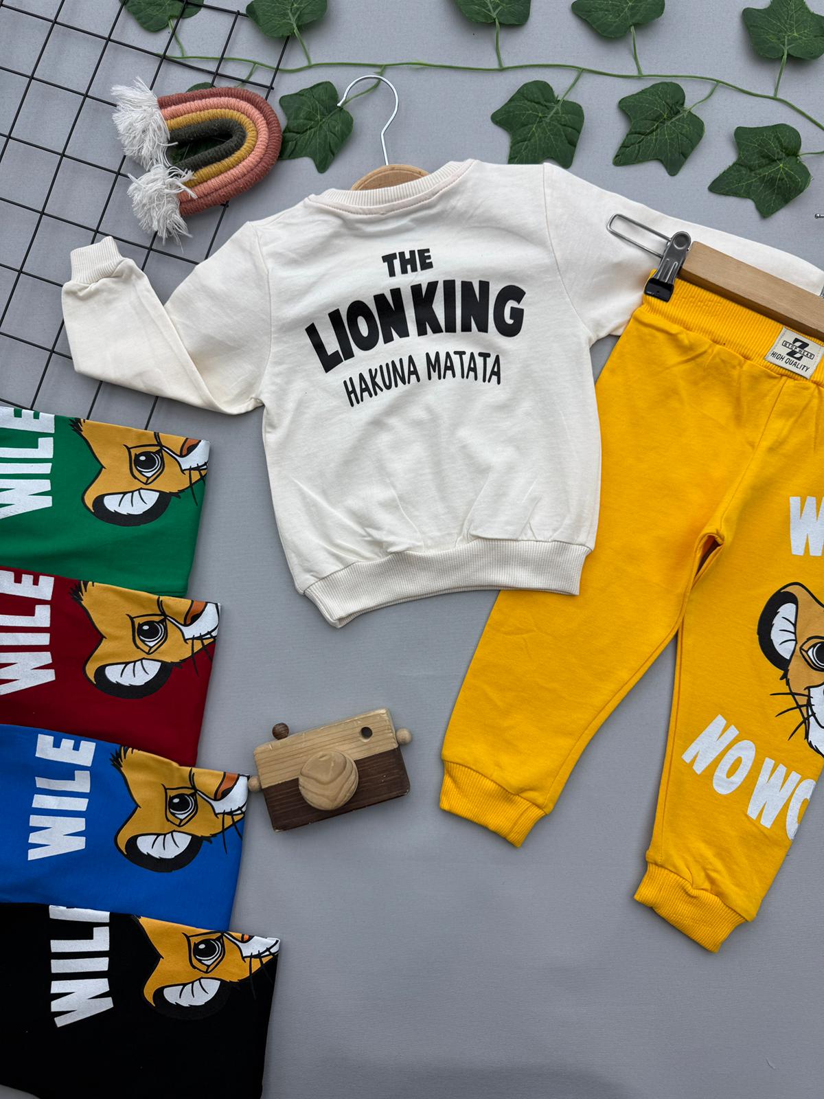 ASLAN BASKILI ERKEK COCUK TAKIM