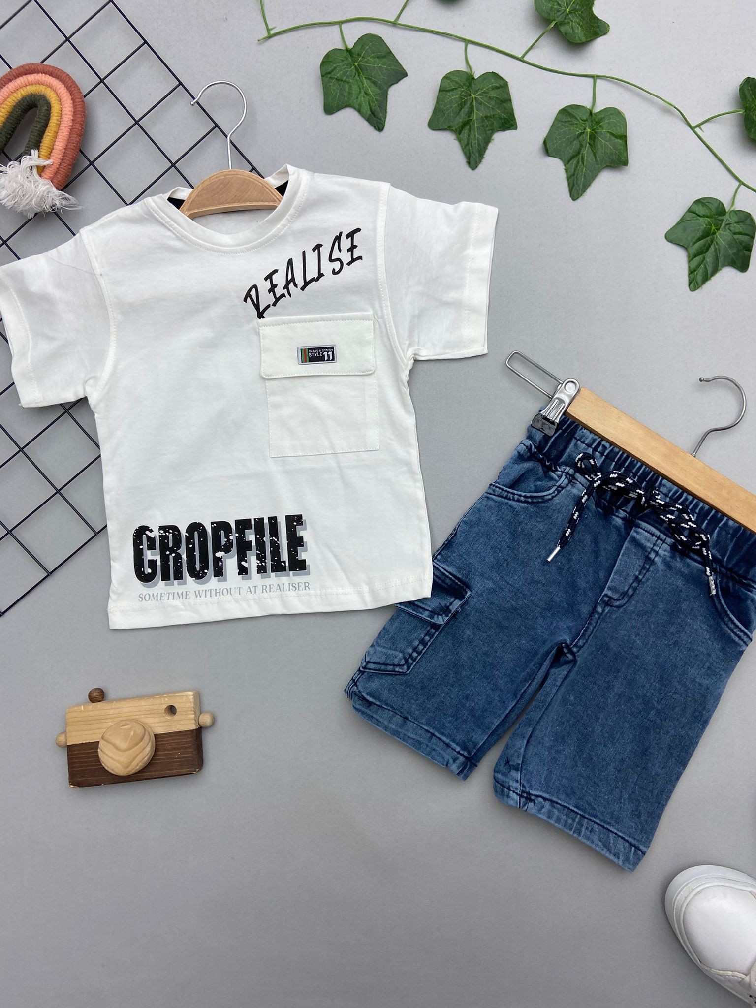 REALISE YAZILI ERKEK COCUK TAKIMMMMM