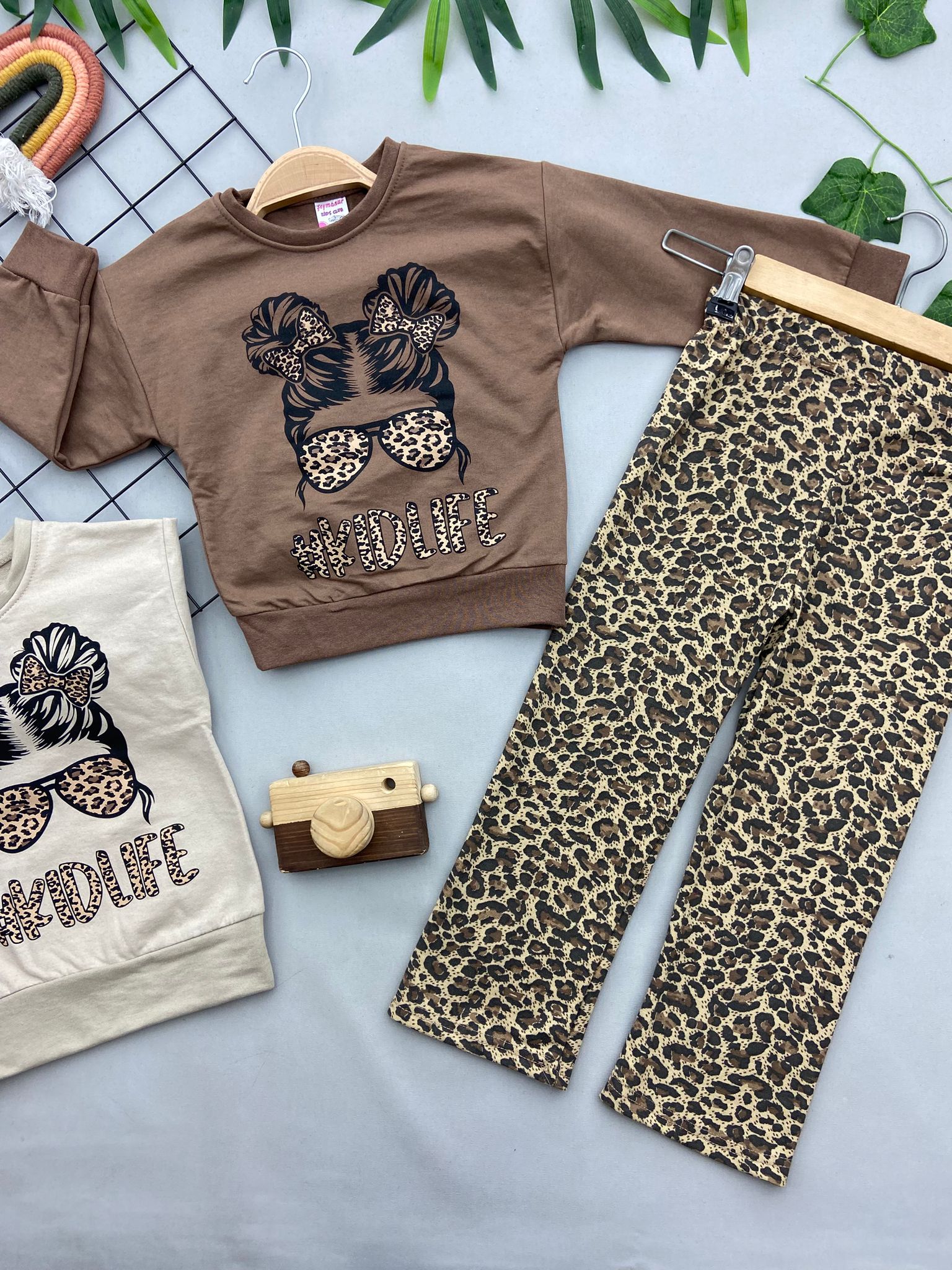 KIDLIFE YAZILI KIZ COCUK TAKIM