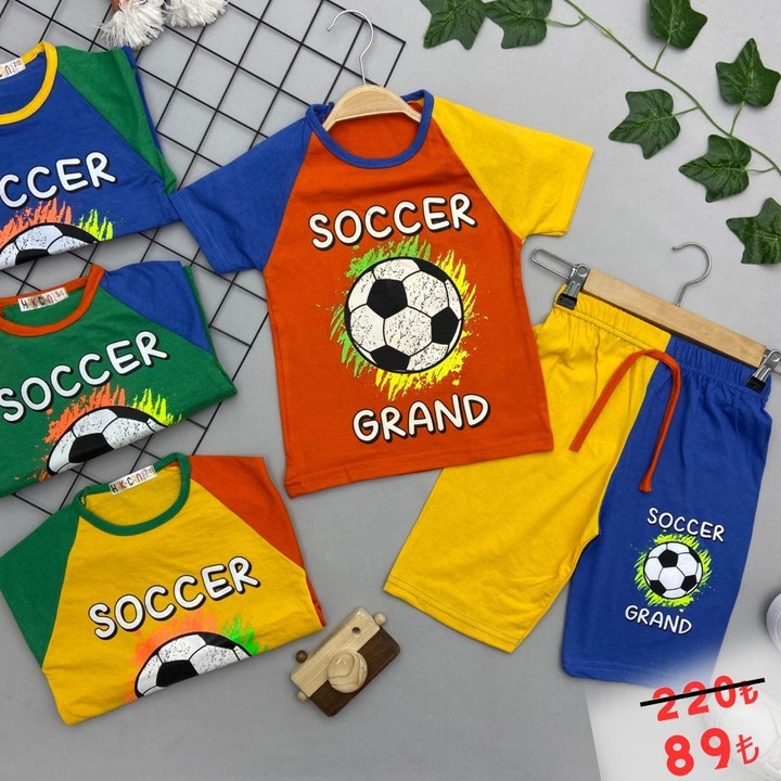 SOCCER YAZILI ERKEK ÇOCUK TAKIM