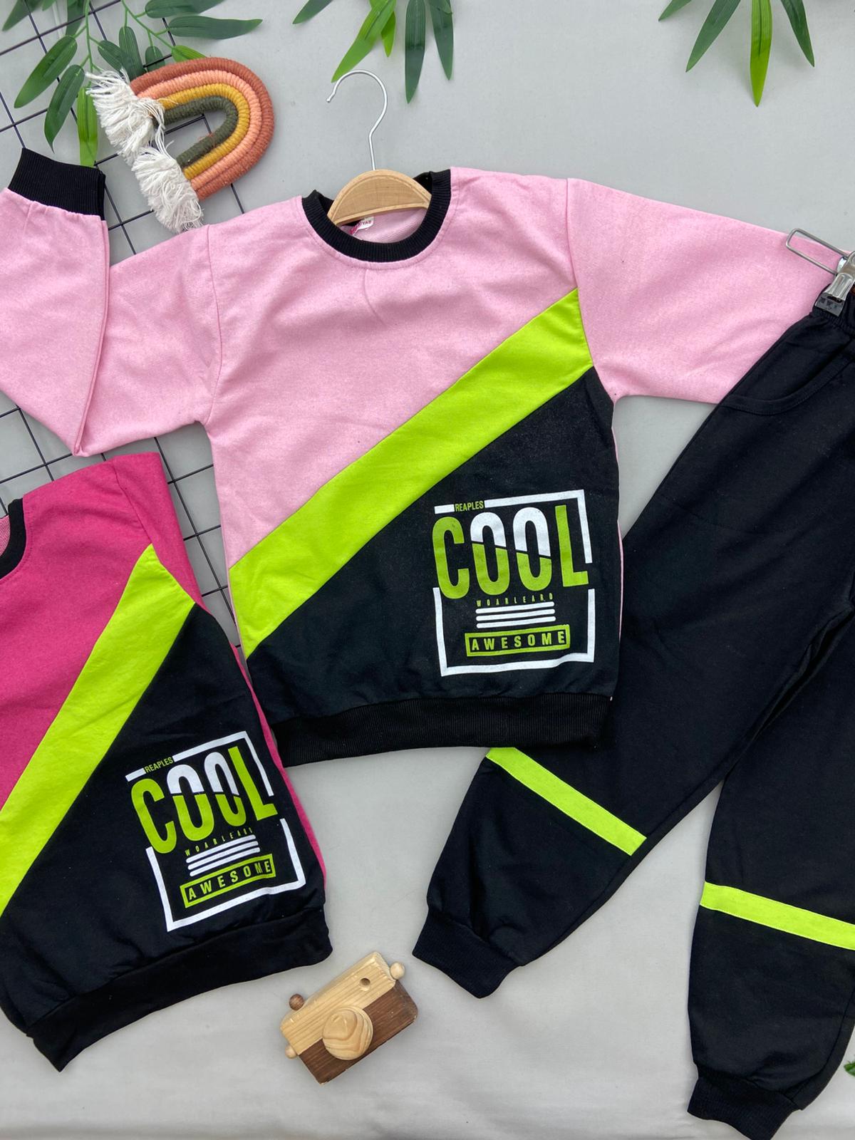 COOL YAZILI KIZ COCUK TAKIM