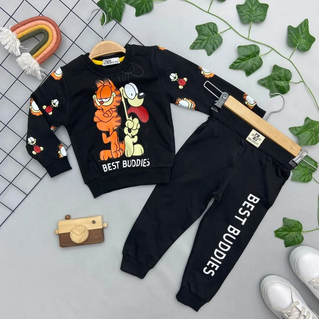 GARFIELD BASKILI ERKEK COCUK TAKIM