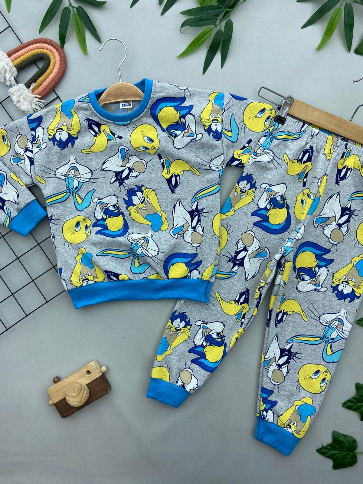 TAZMANYA BASKILI UNISEX COCUK TAKIM