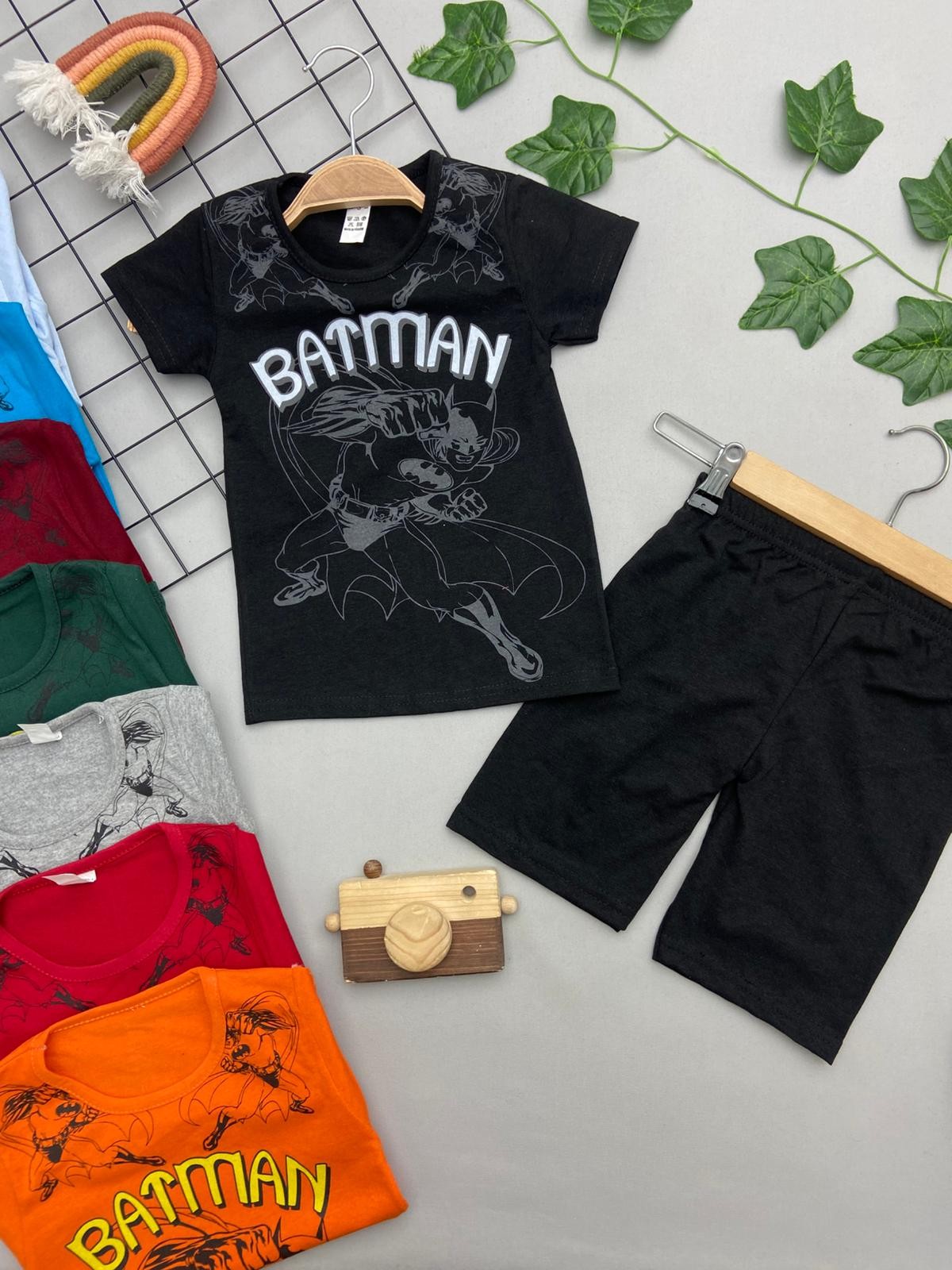 BATMAN YAZILI ERKEK COCUK TAKIM