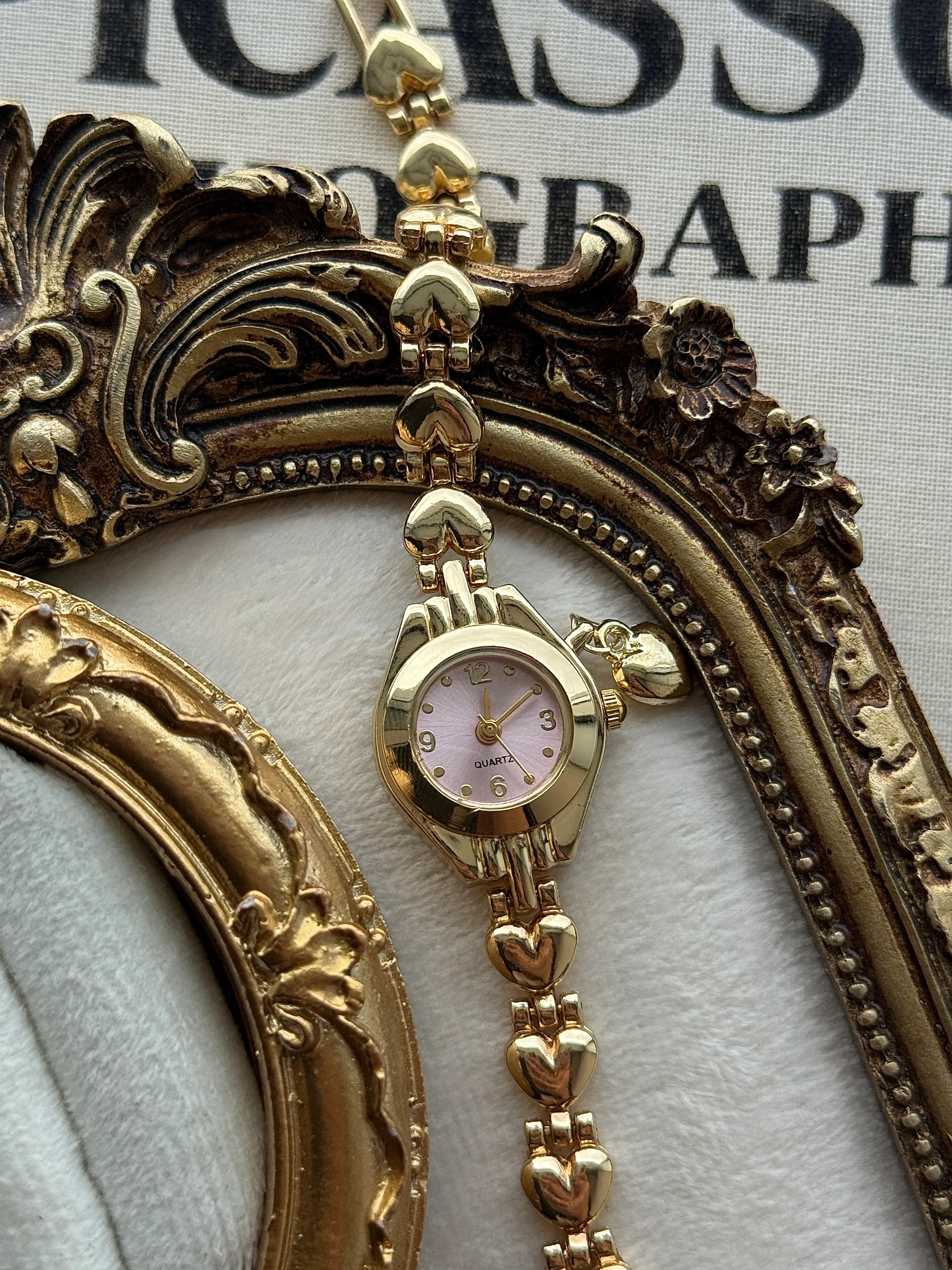 heartlink pembe kadranlı saat