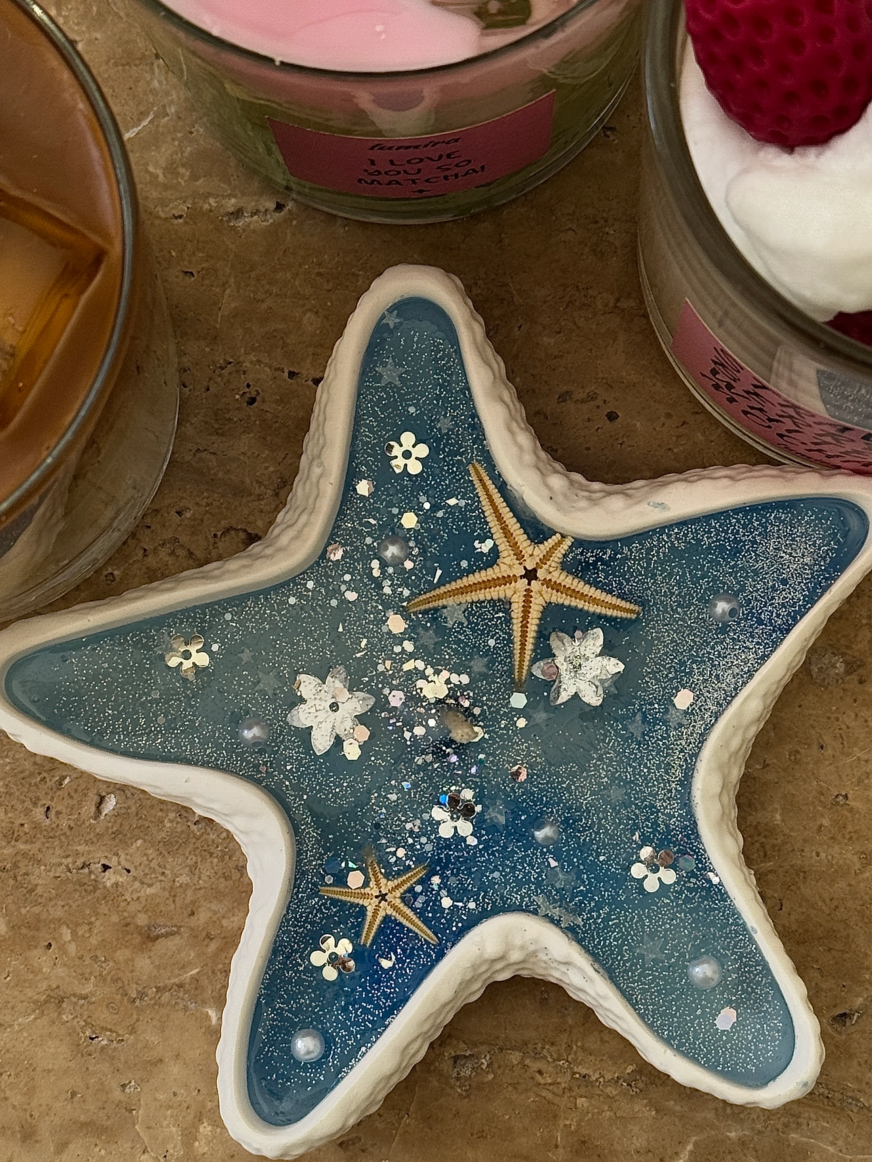 deniz yıldızı mum