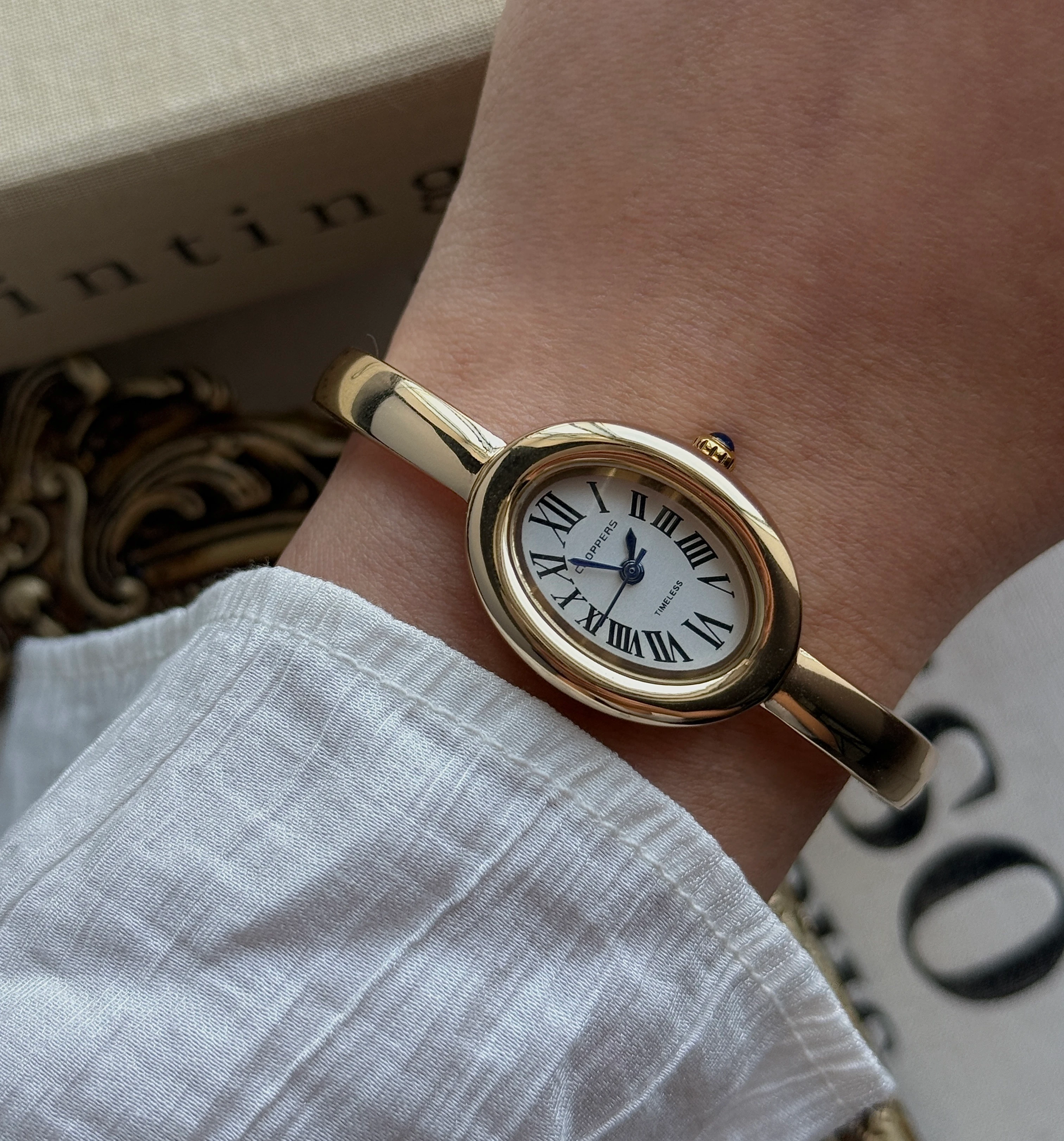 kelepçe form vintage saat