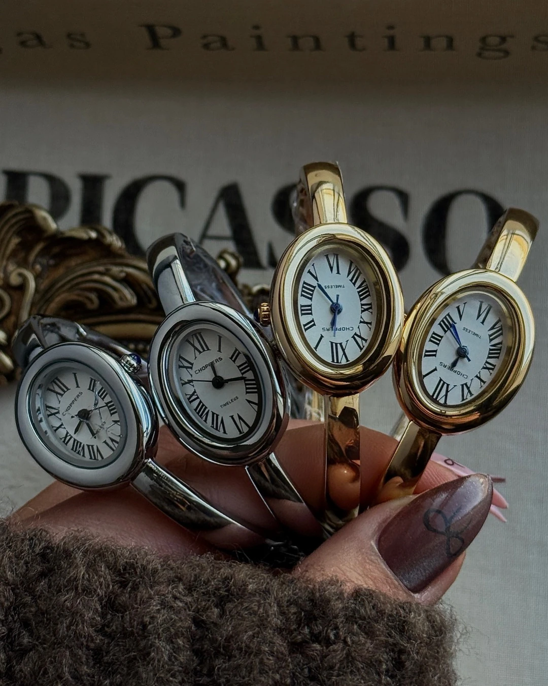 kelepçe form vintage saat