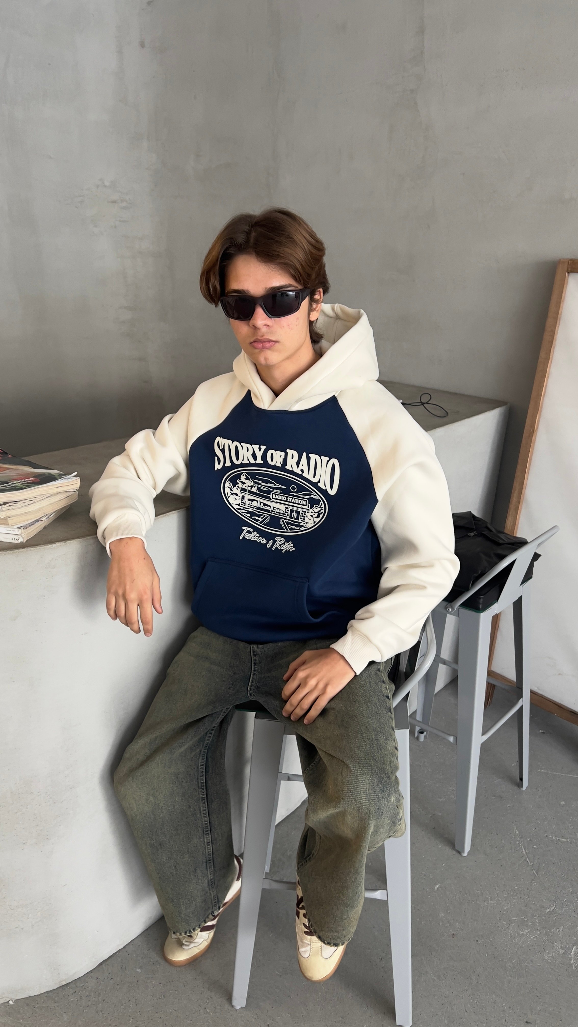 İndigo Story Of Radio Oversize Hoodie 