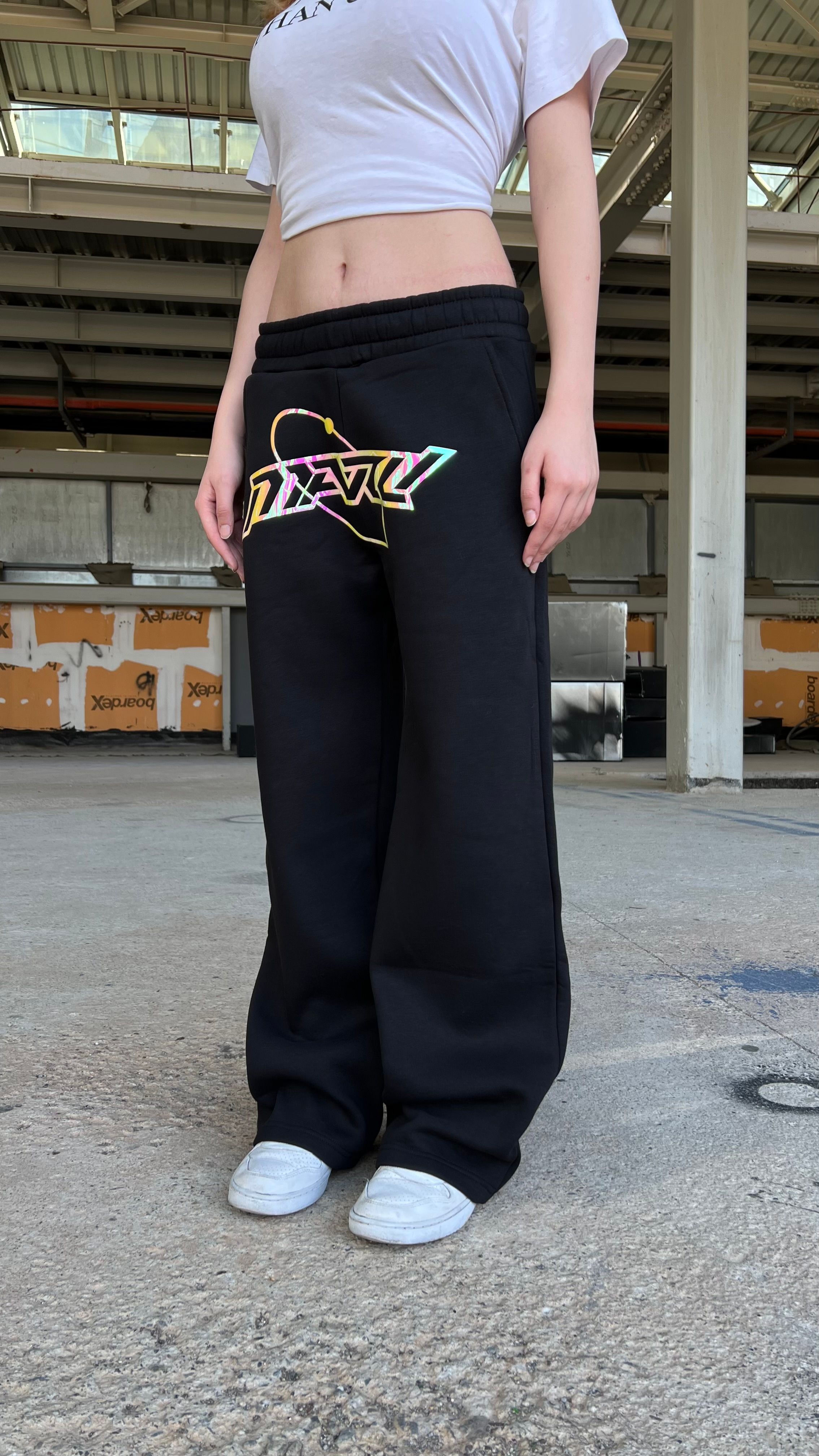 RW BLCK HOLOGRAM BASKI BAGGY SWEATPANT