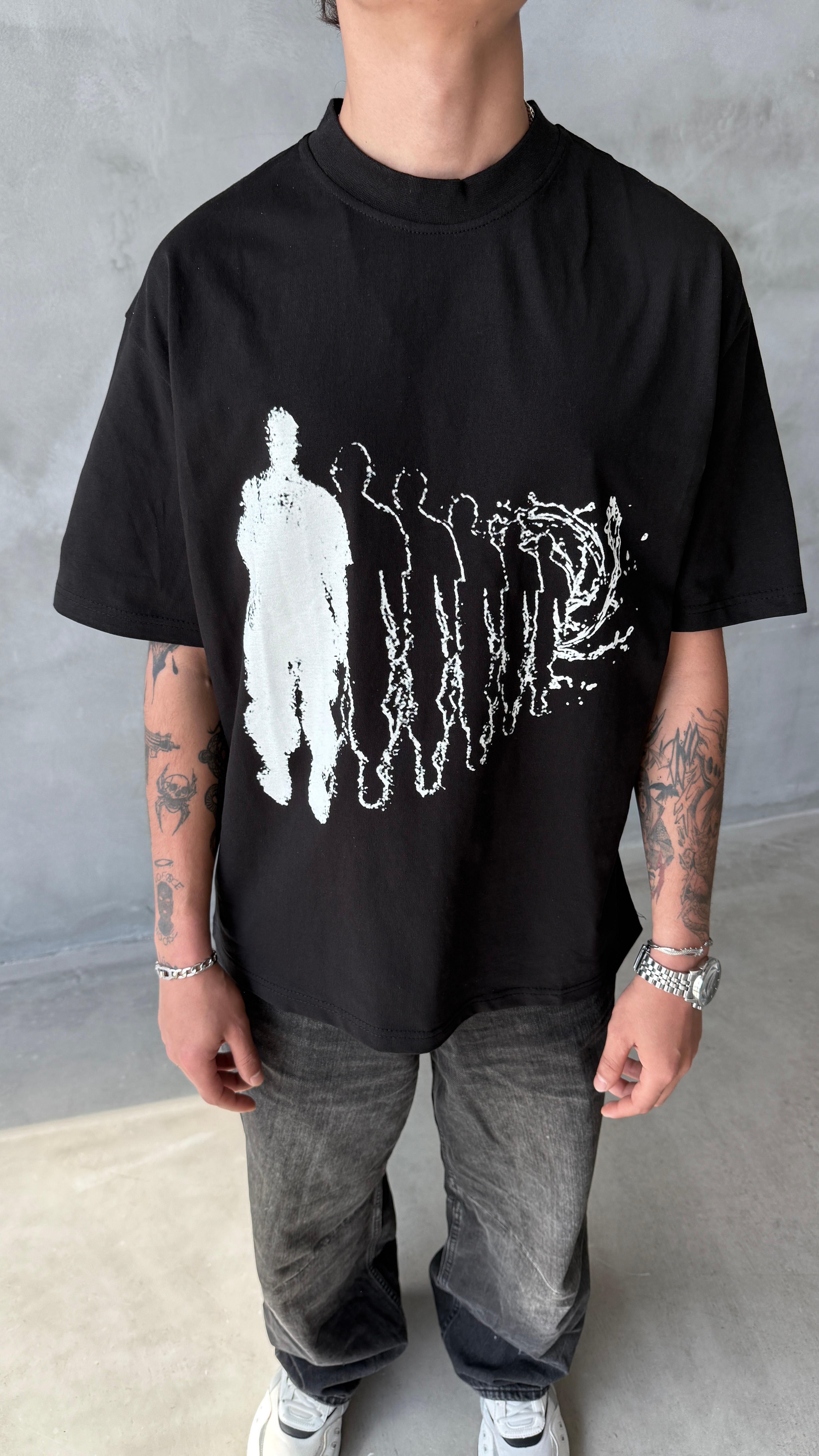 Black Souls Oversize Tişört 