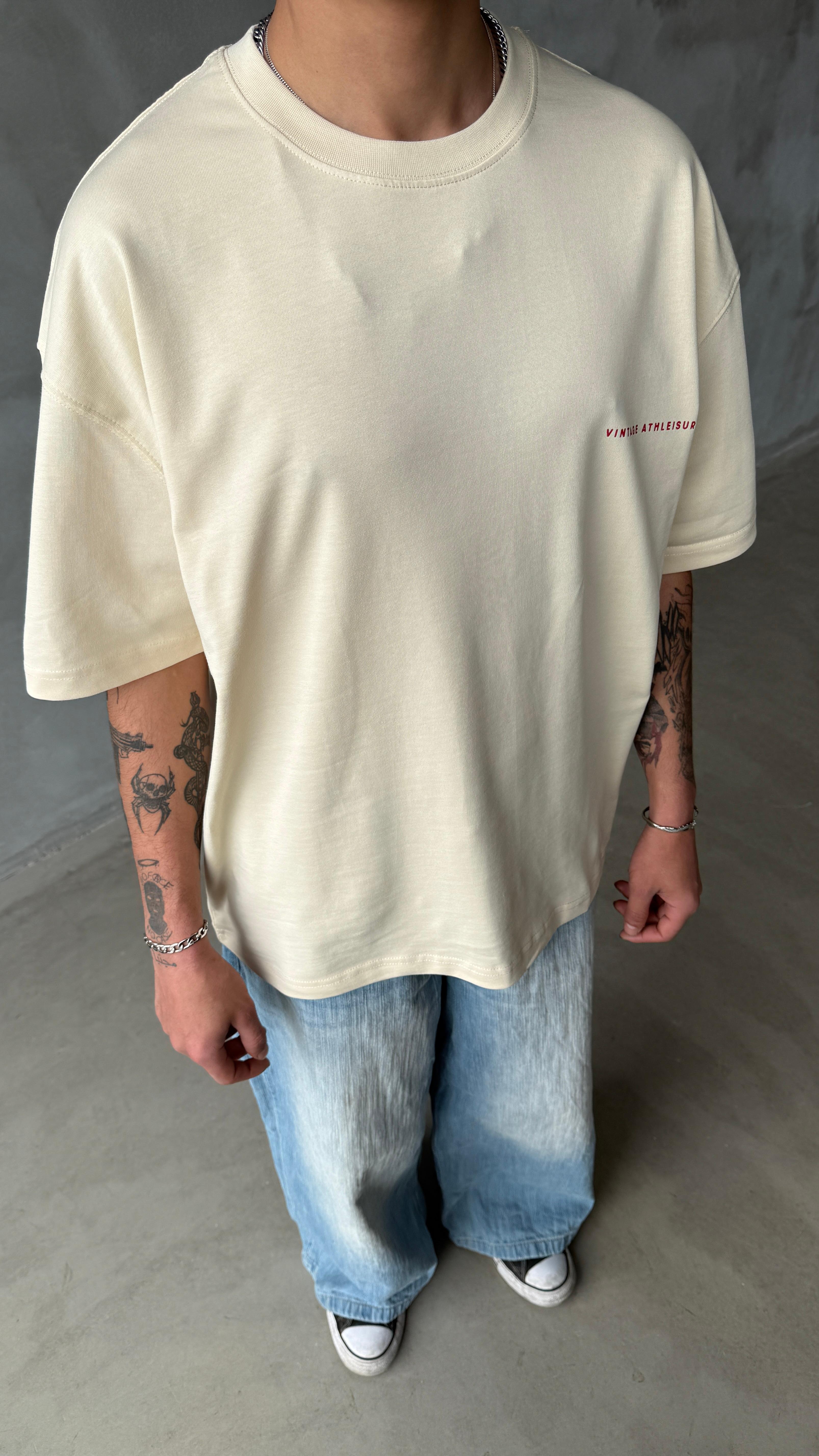 Goodrich Krem Oversize Tişört