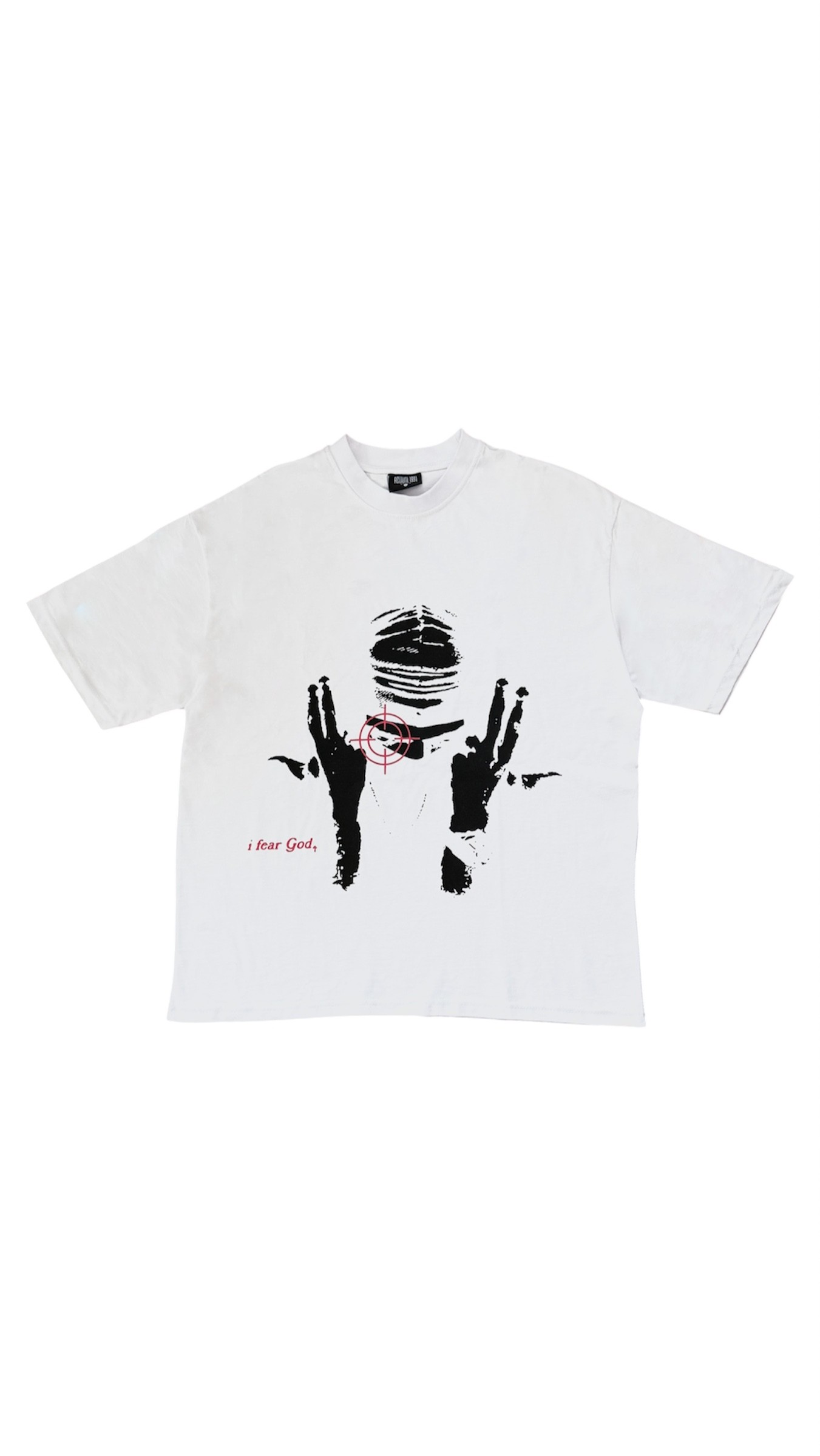 Beyaz Fear God Boxy Fit Oversize Tişört 