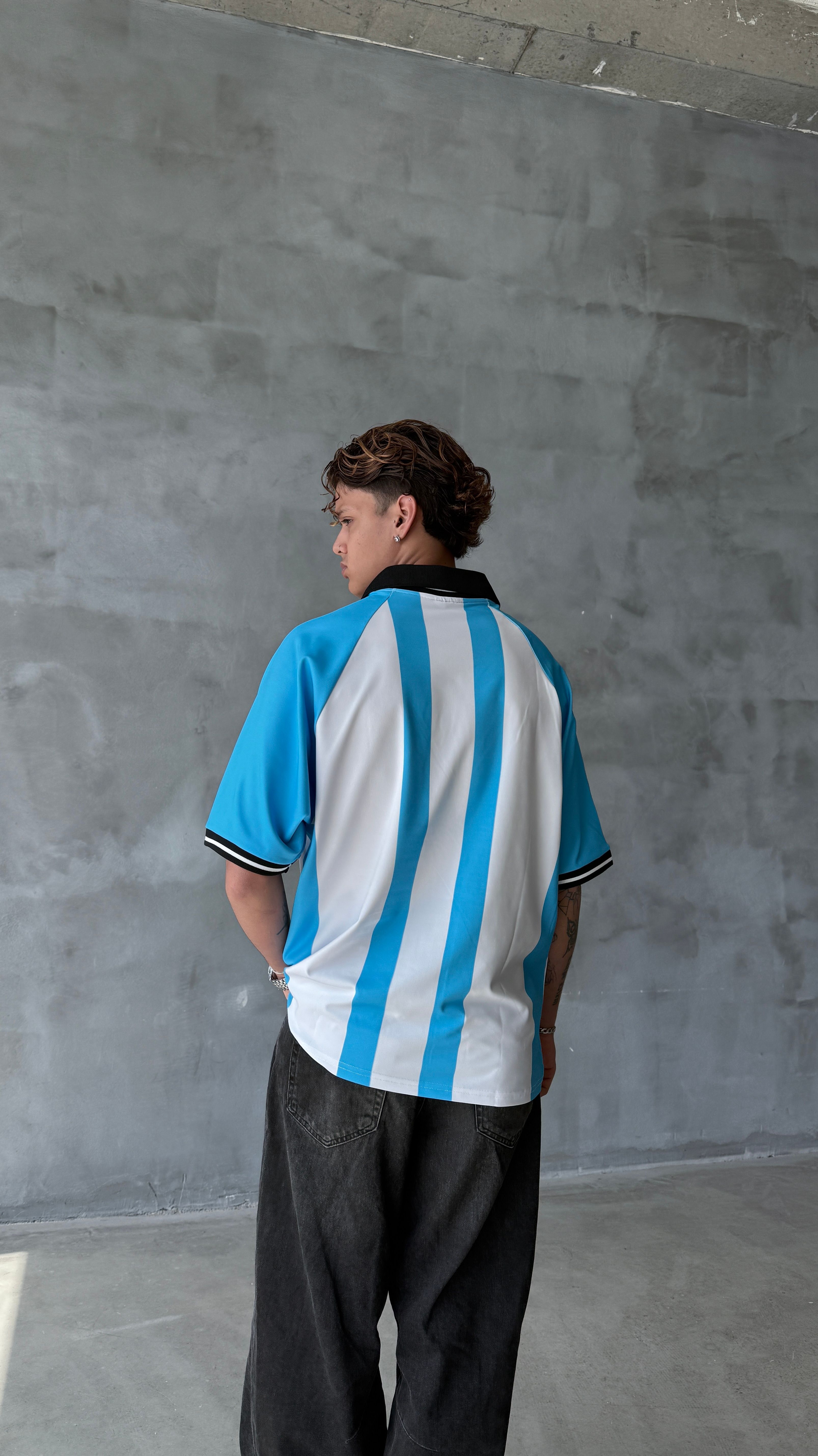 Argentina Boxy Fit Oversize Polo Yaka Forma