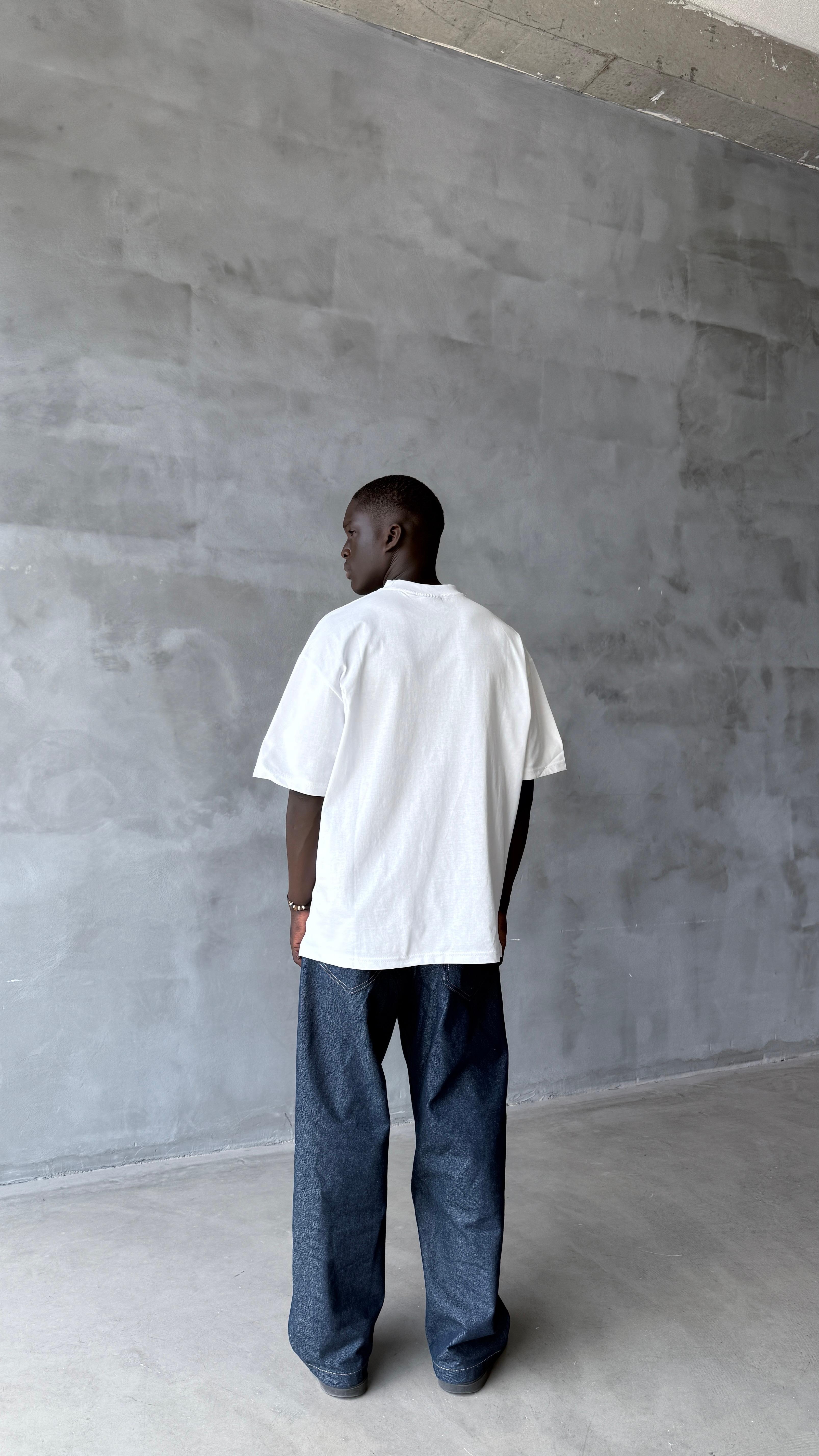 Beyaz Elevendays Boxy Fit Oversize Tişört 