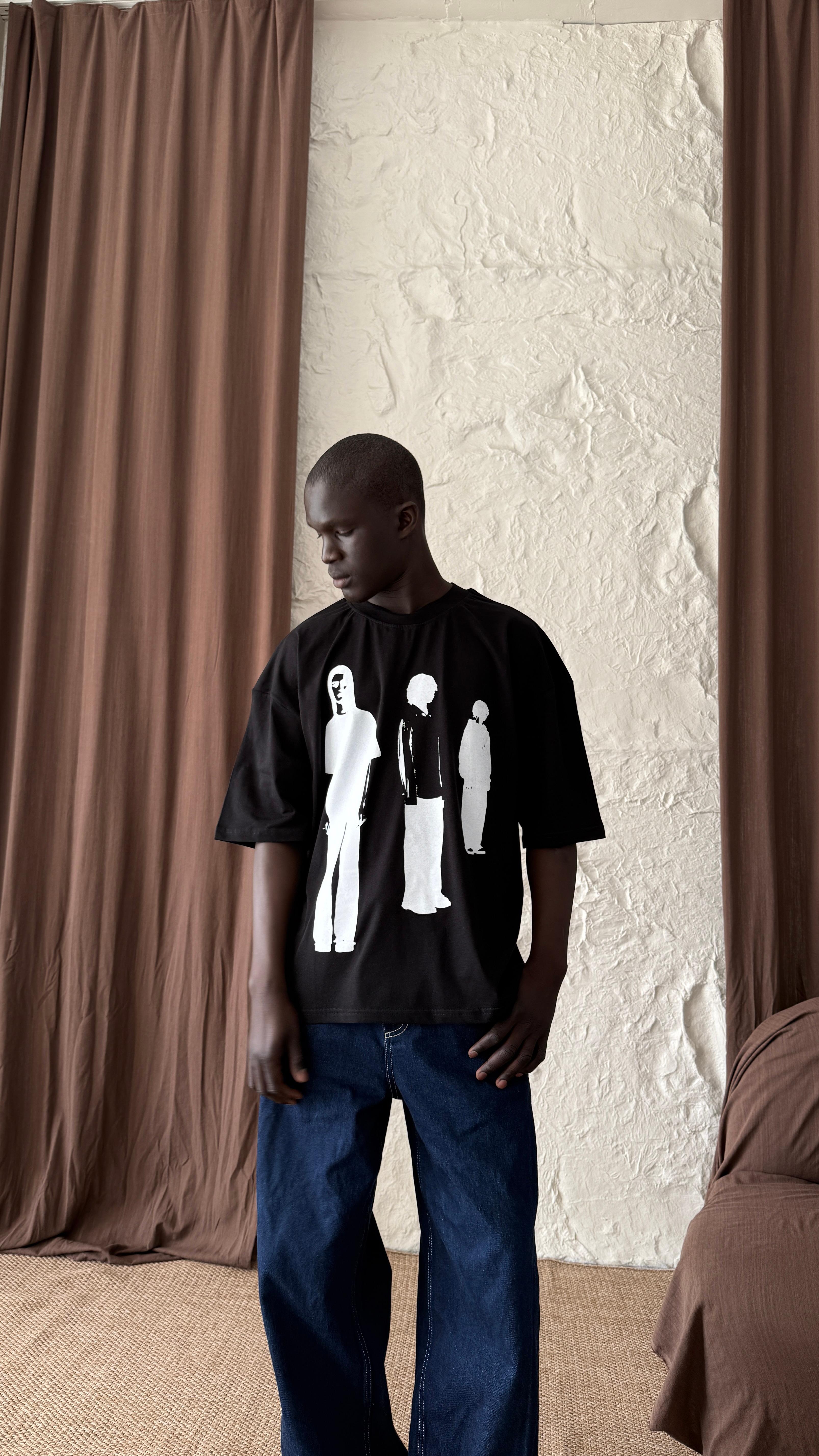 Black İnferno Oversize Tişört 