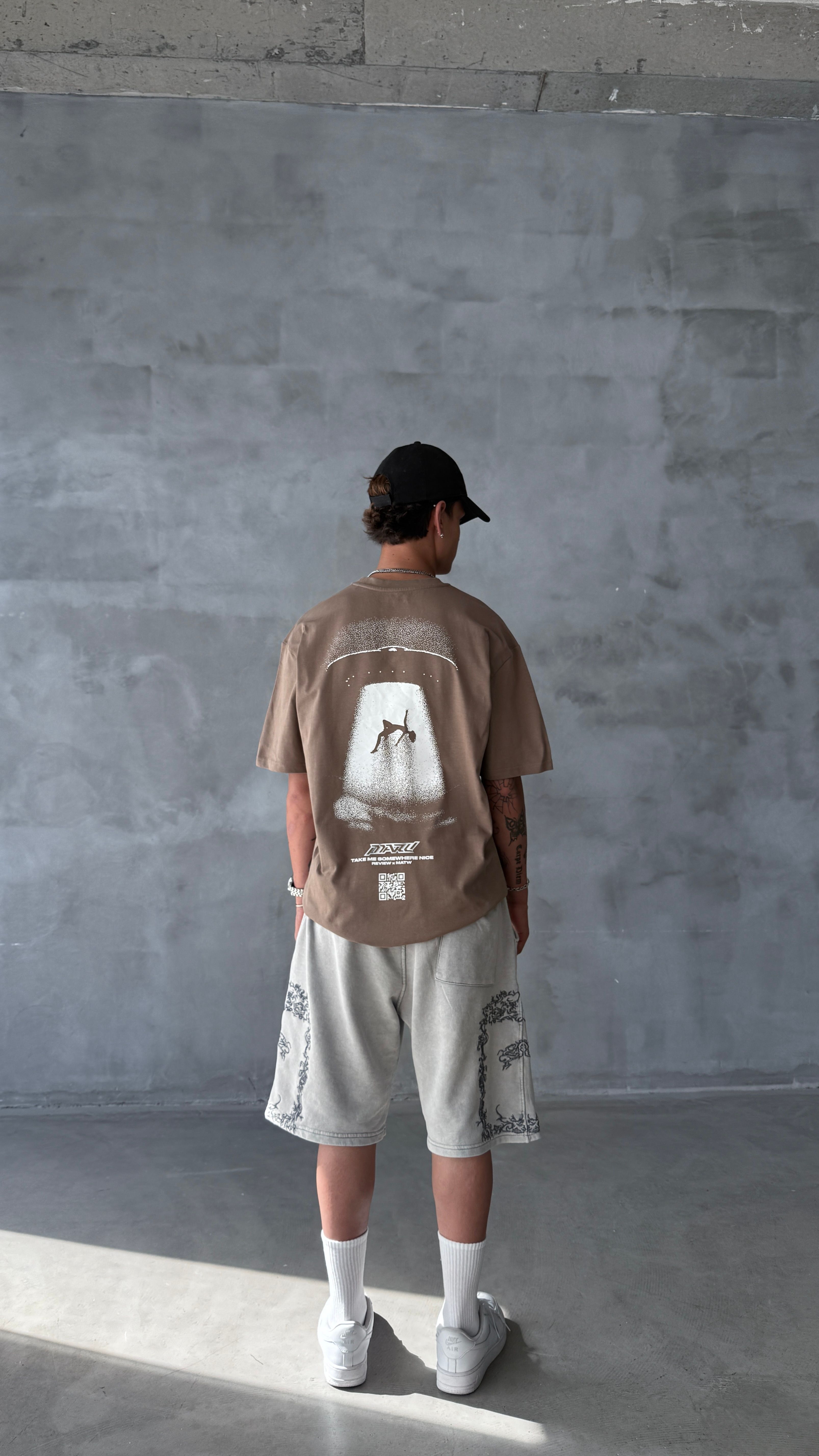 RW Brown Space Oversize Tişört 