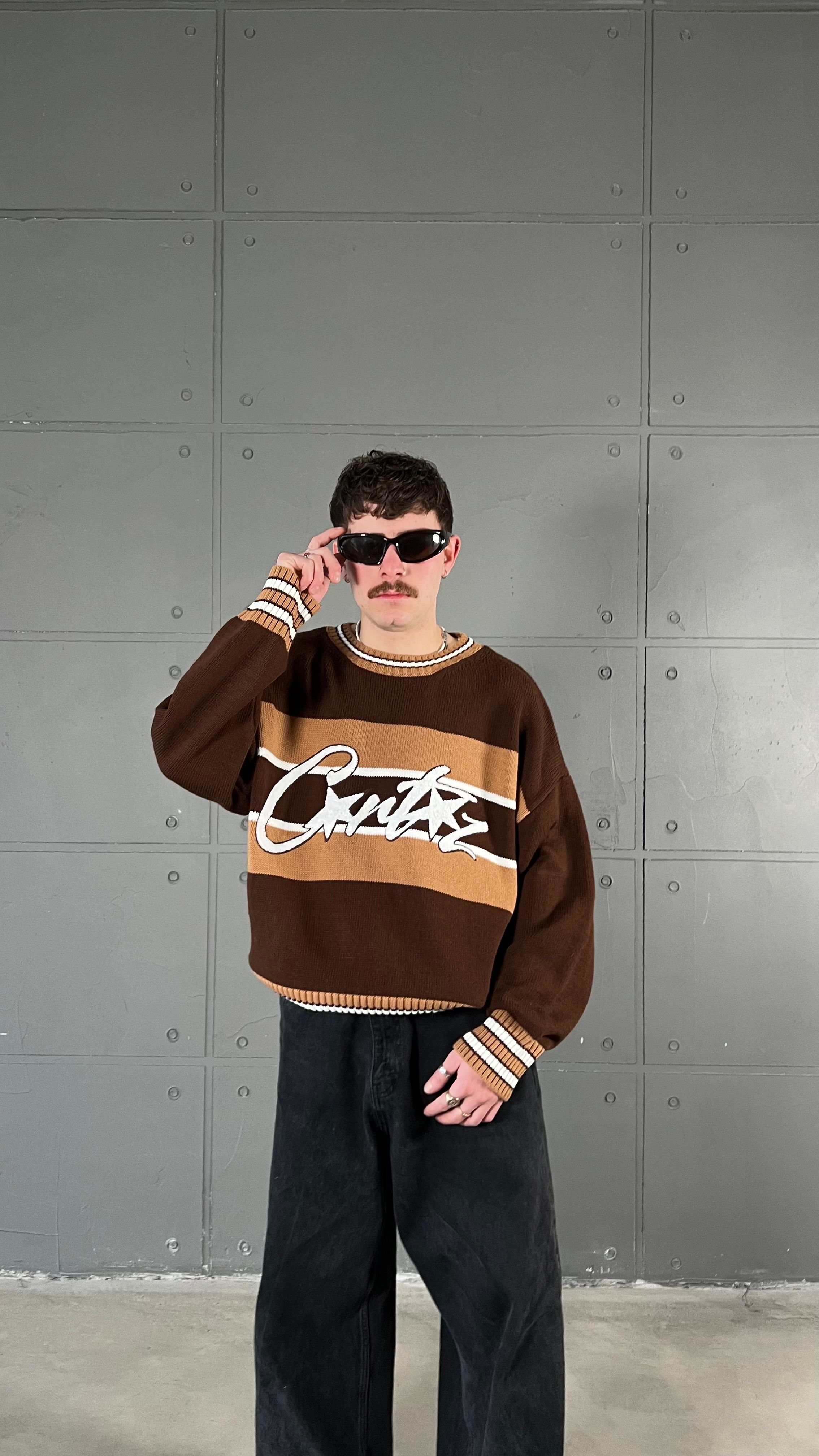 Crtz Brown Premium Boxy Fit Oversize Kazak