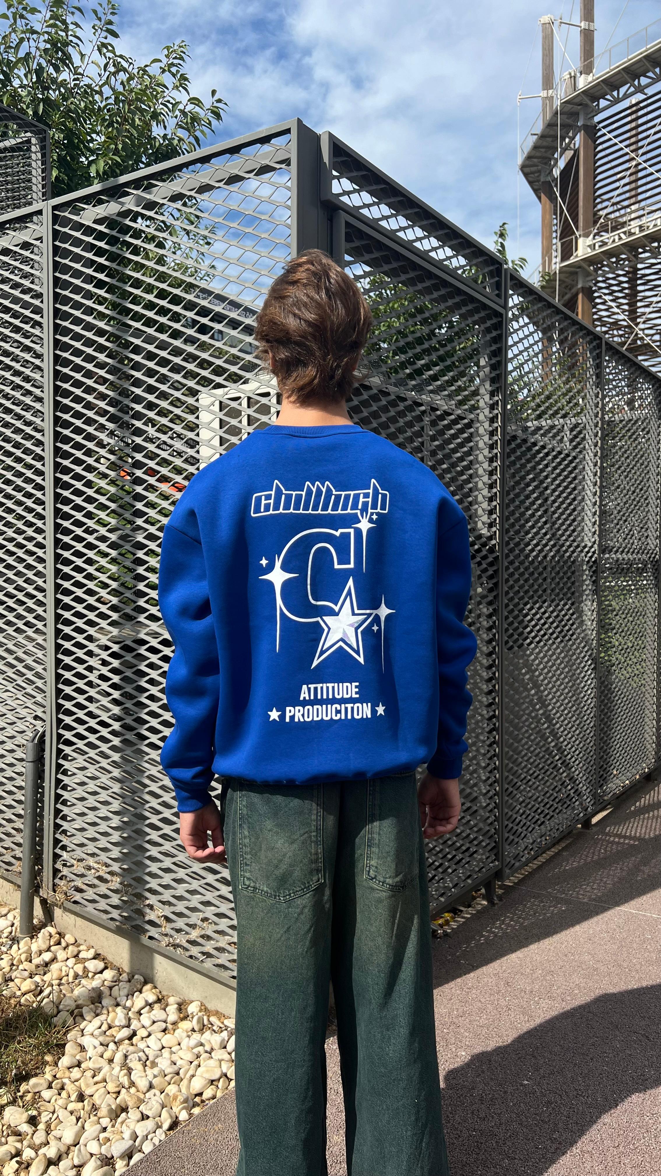 Chillhigh Navy Blue Oversize Sweatshirt