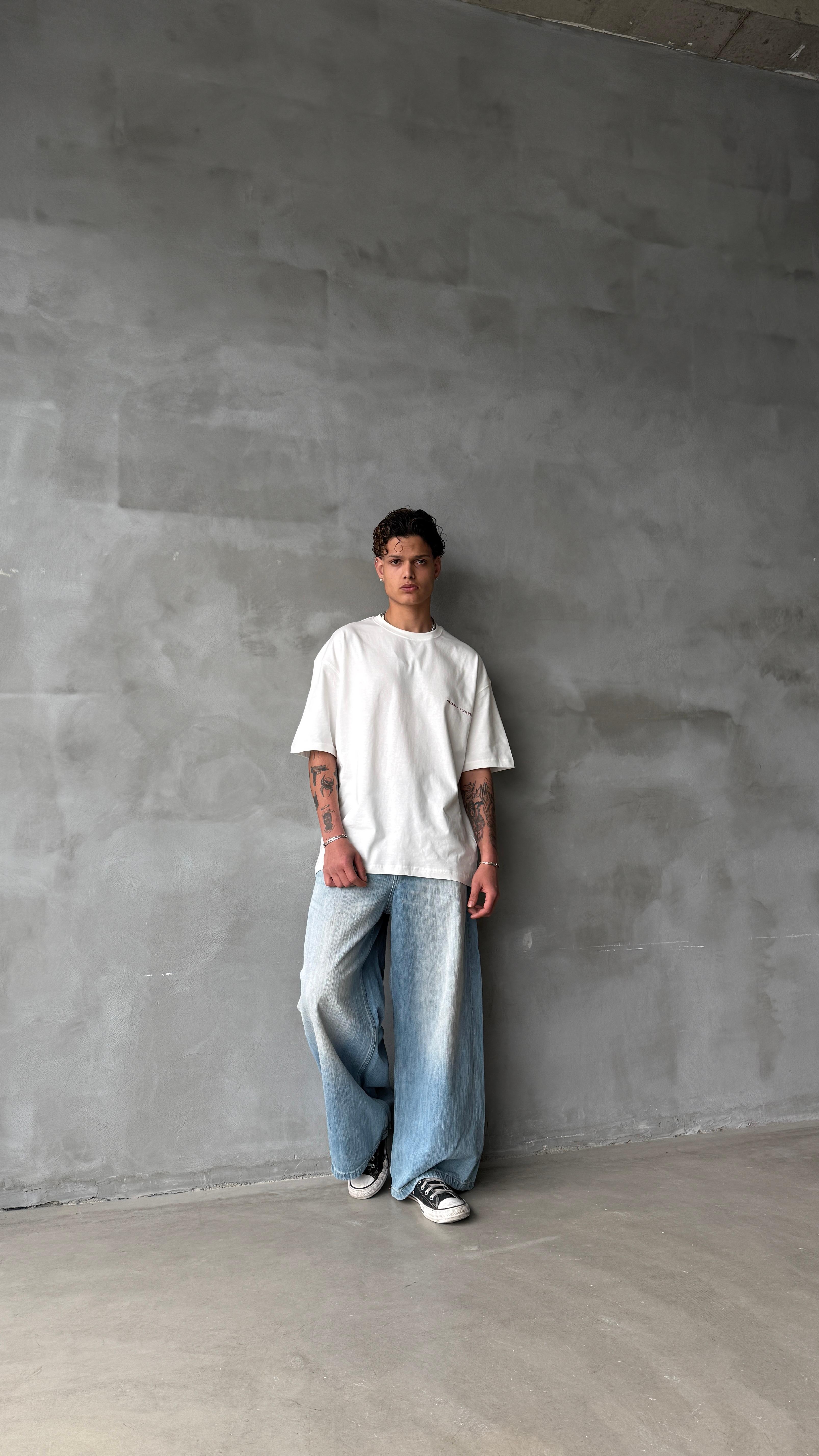 Goodrich Beyaz Oversize Tişört 