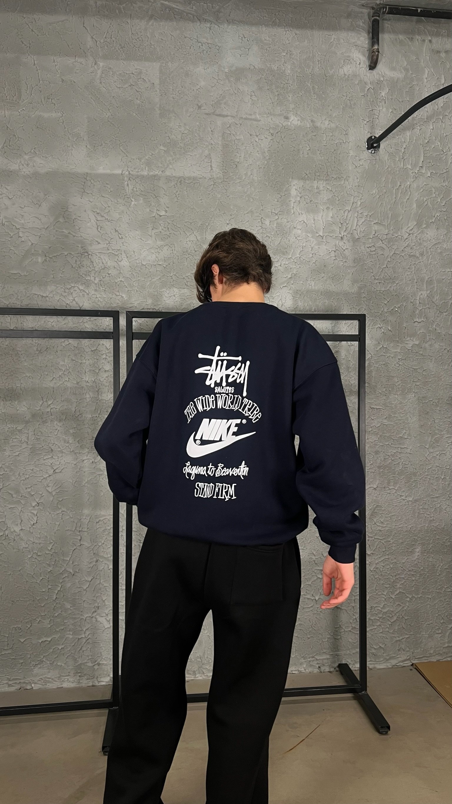 Koyu Lacivert S x N Oversize Sweatshirt 