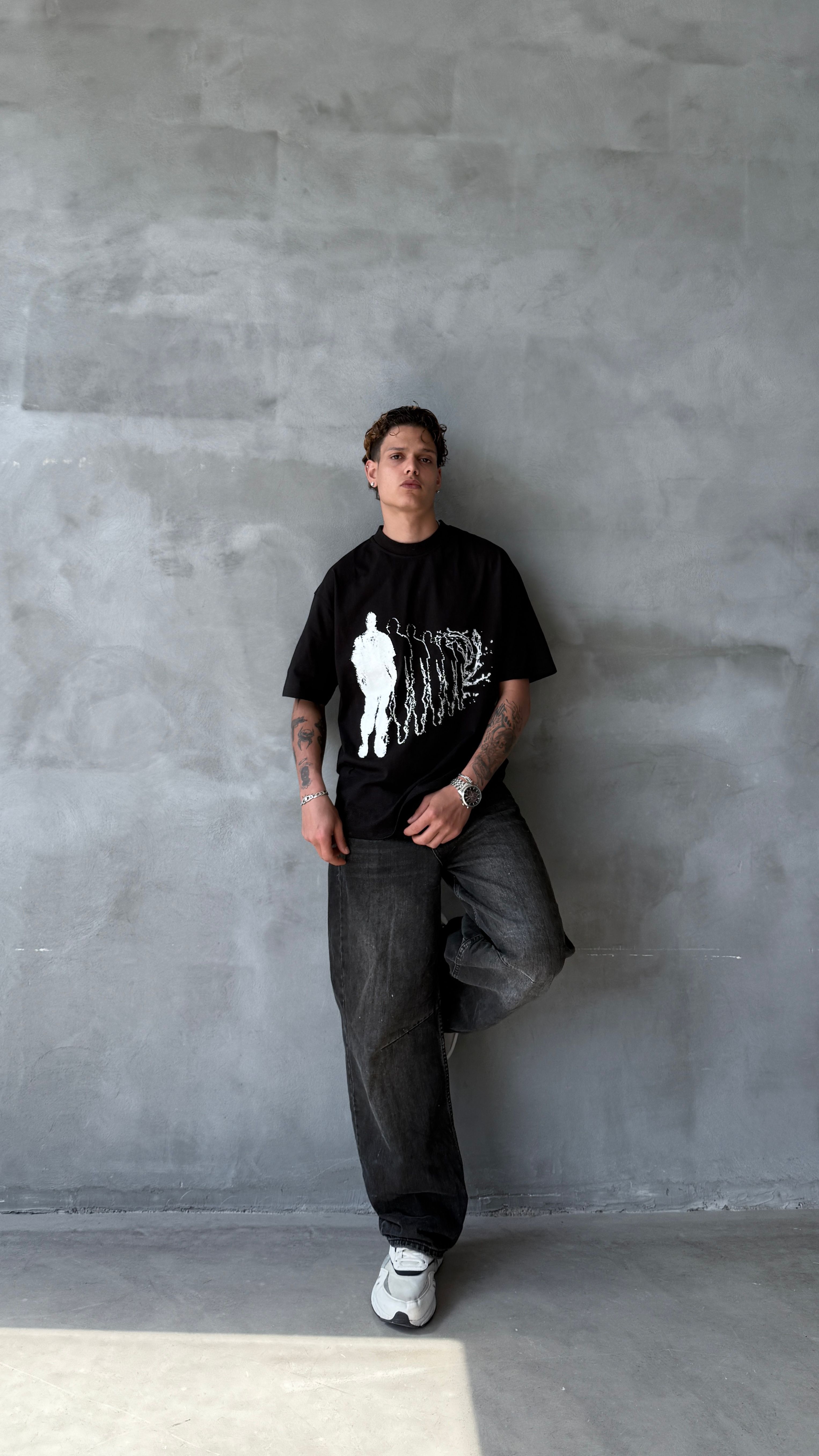 Black Souls Oversize Tişört 