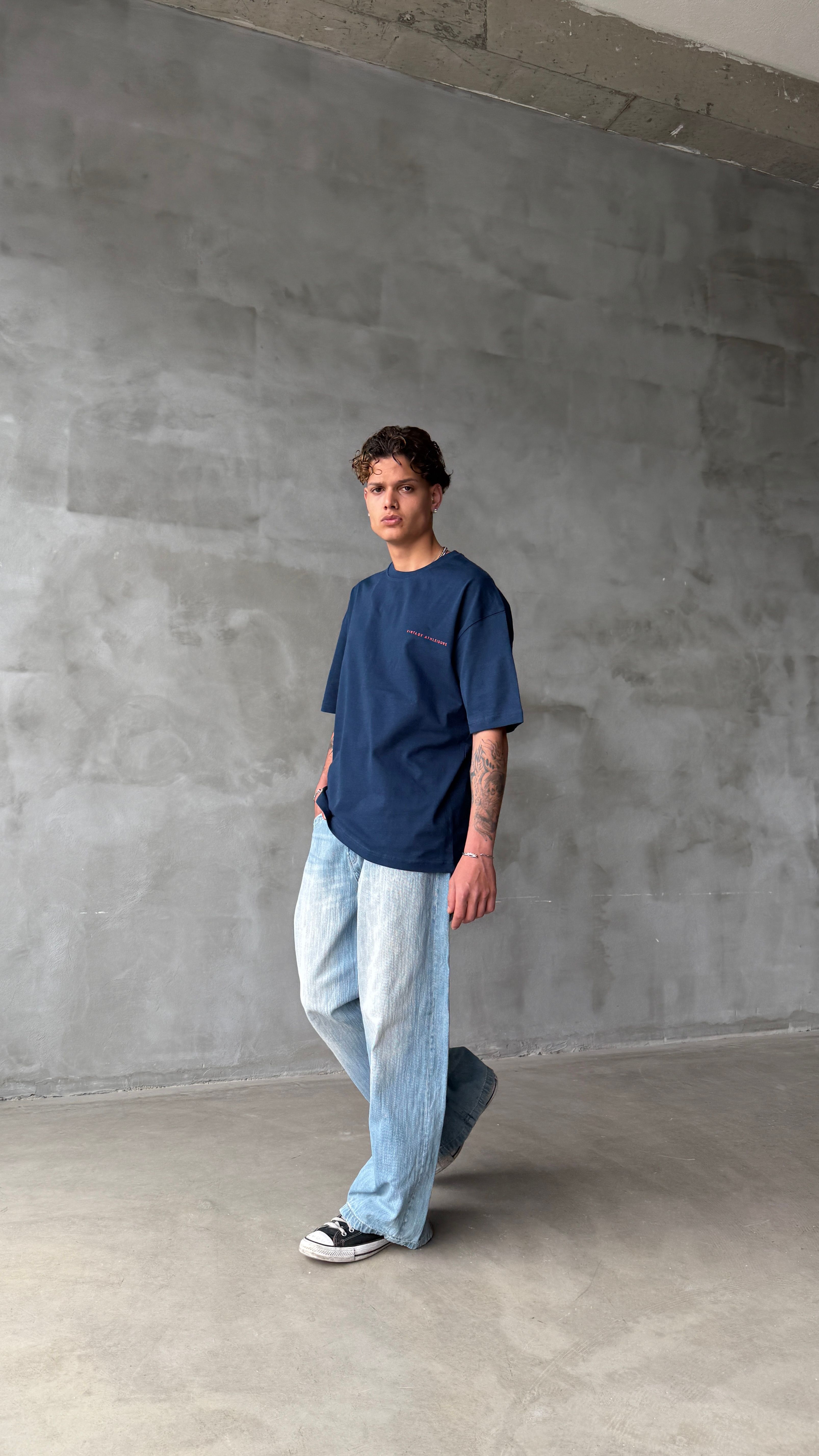 Goodrich Lacivert Oversize Tişört 