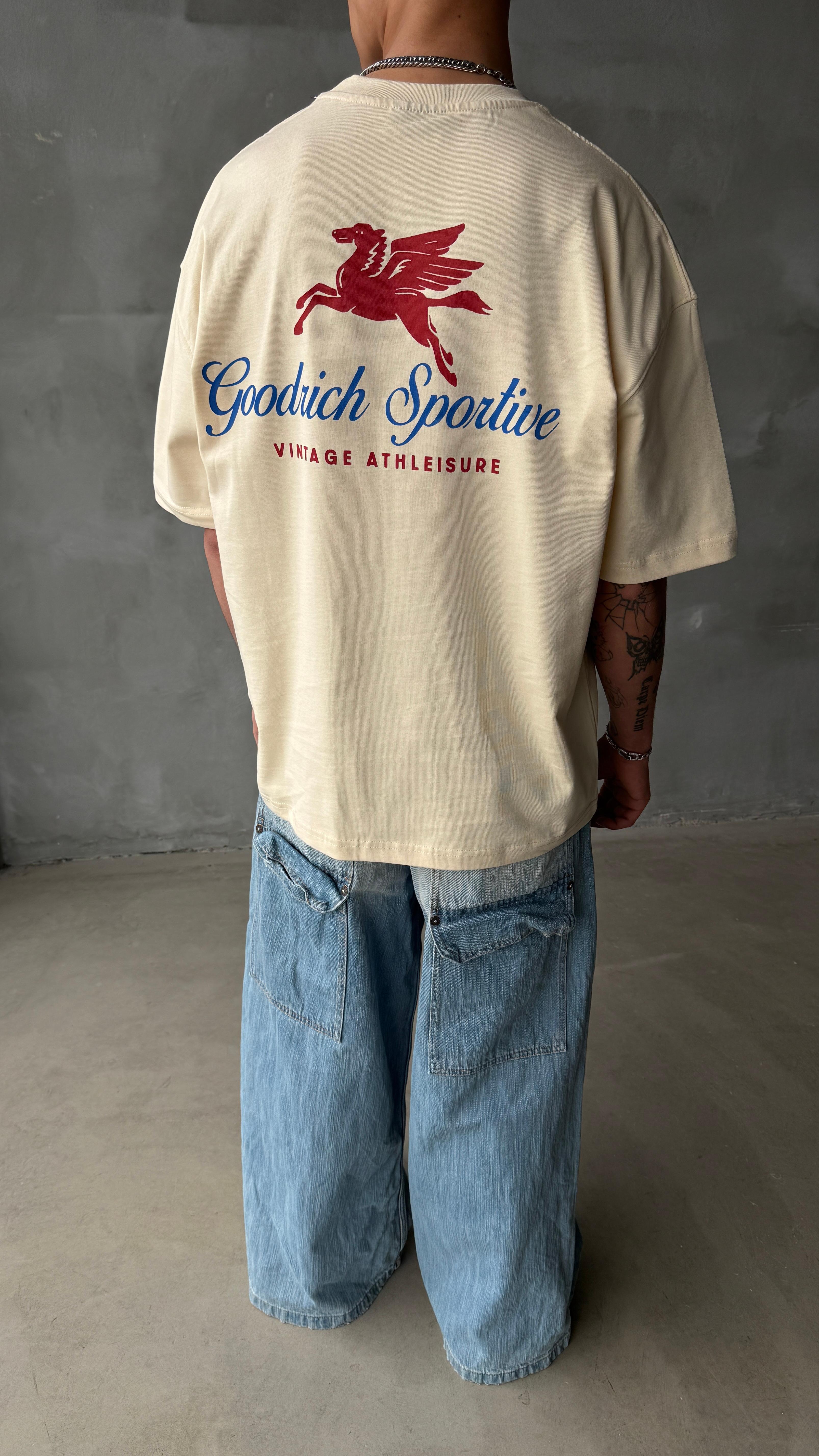 Goodrich Krem Oversize Tişört