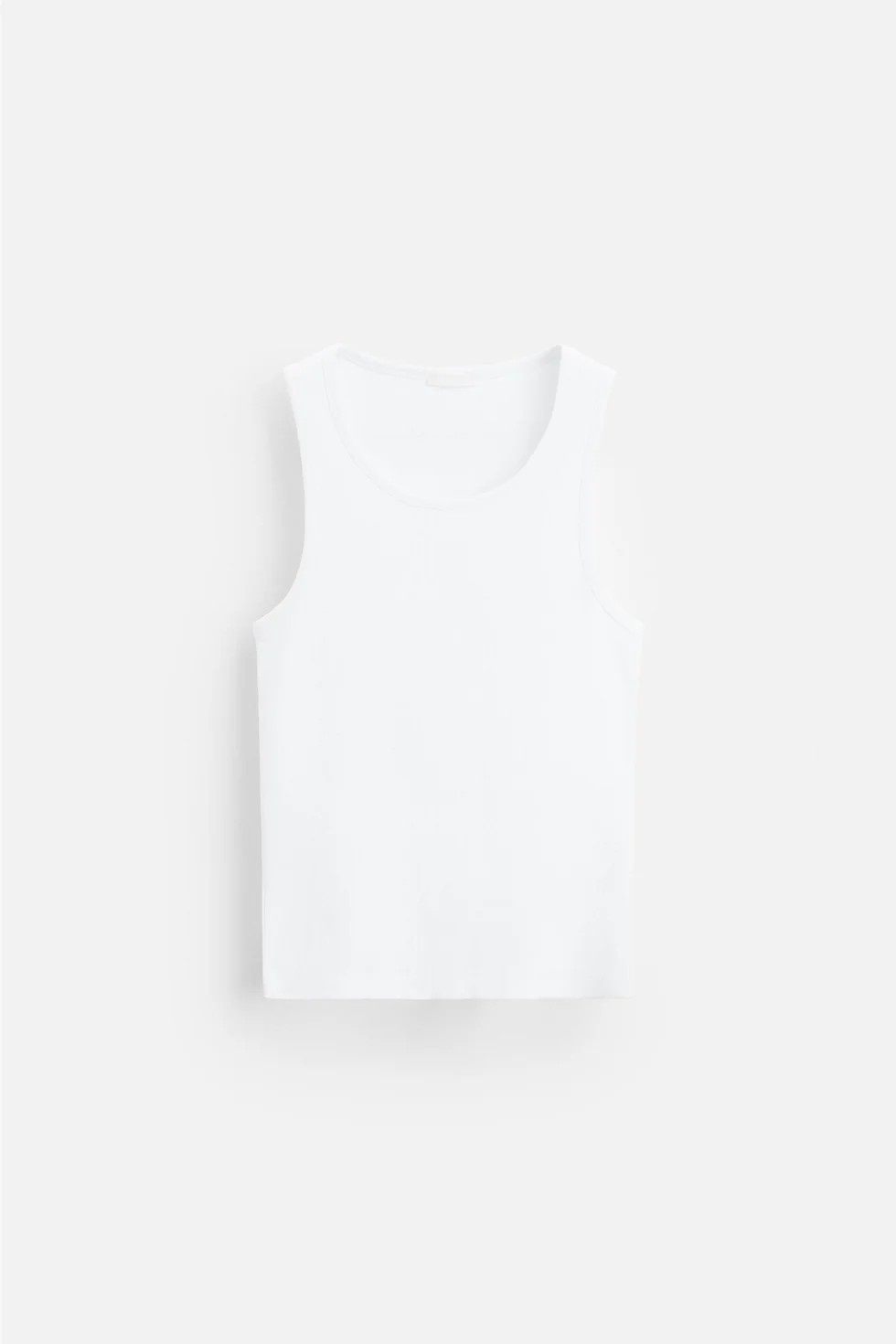 Beyaz Premium Tank Top Atlet 