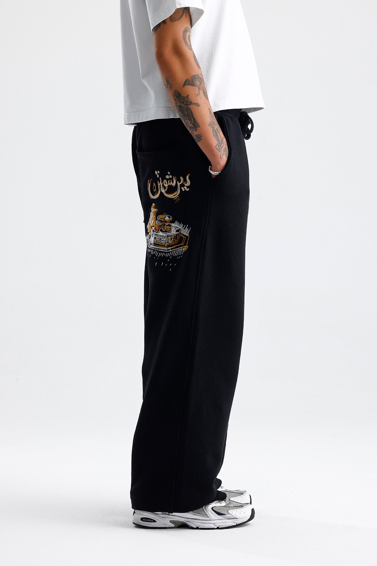 Arabic Fountain Nakış Detay Premium Baggy Sweatpant 