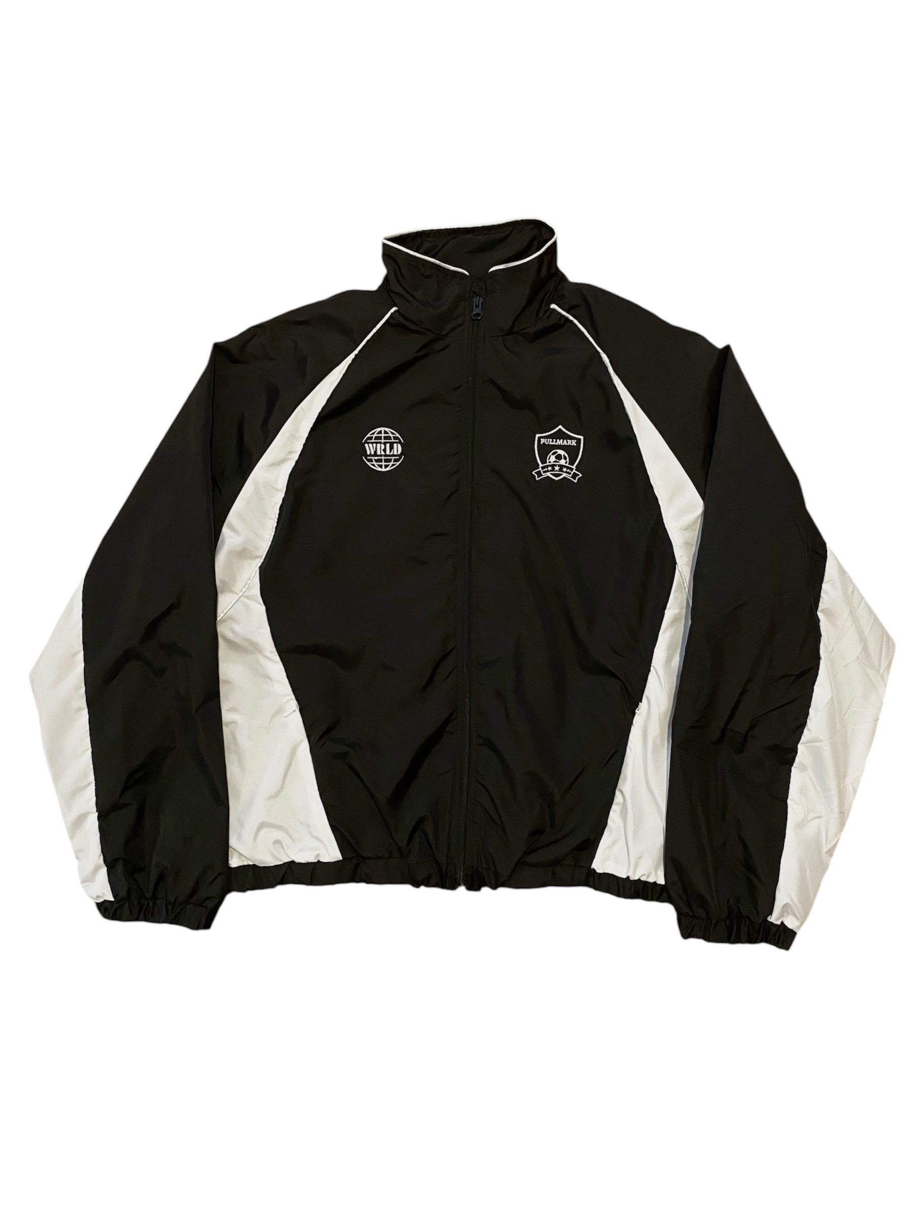 Parçalı Siyah Oversize Track Jacket 