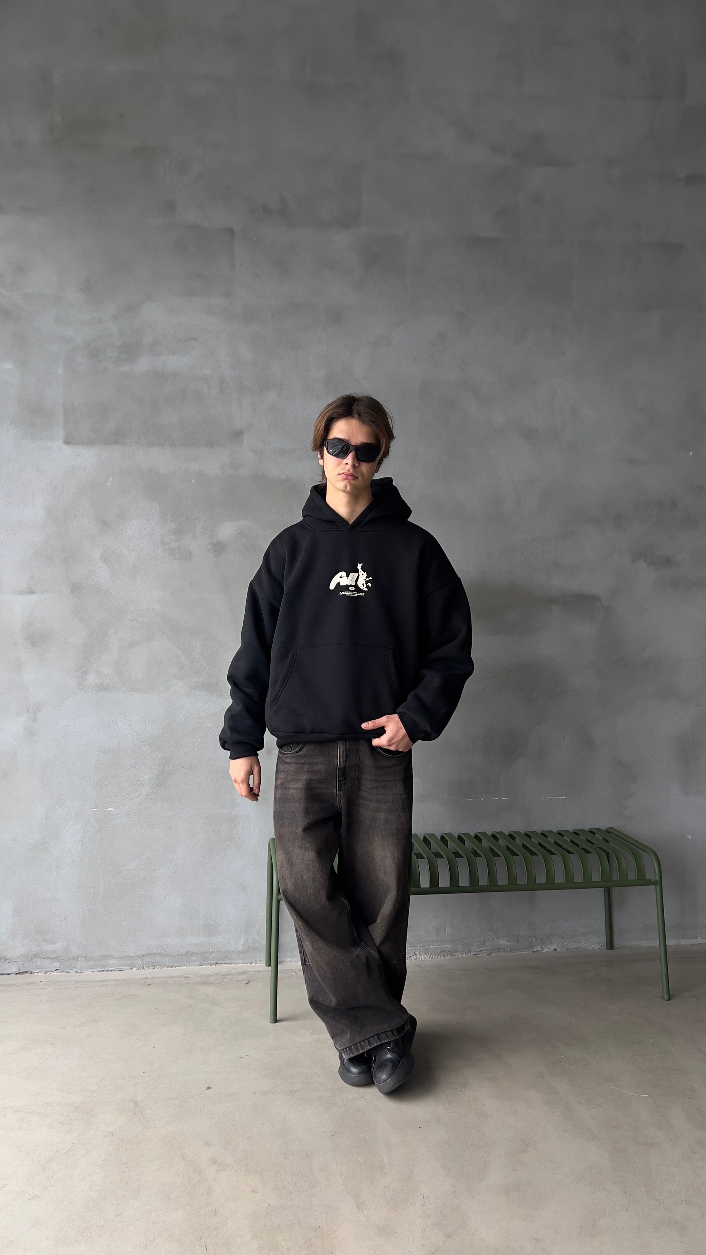 Black Fall Premium Oversize Hoodie 