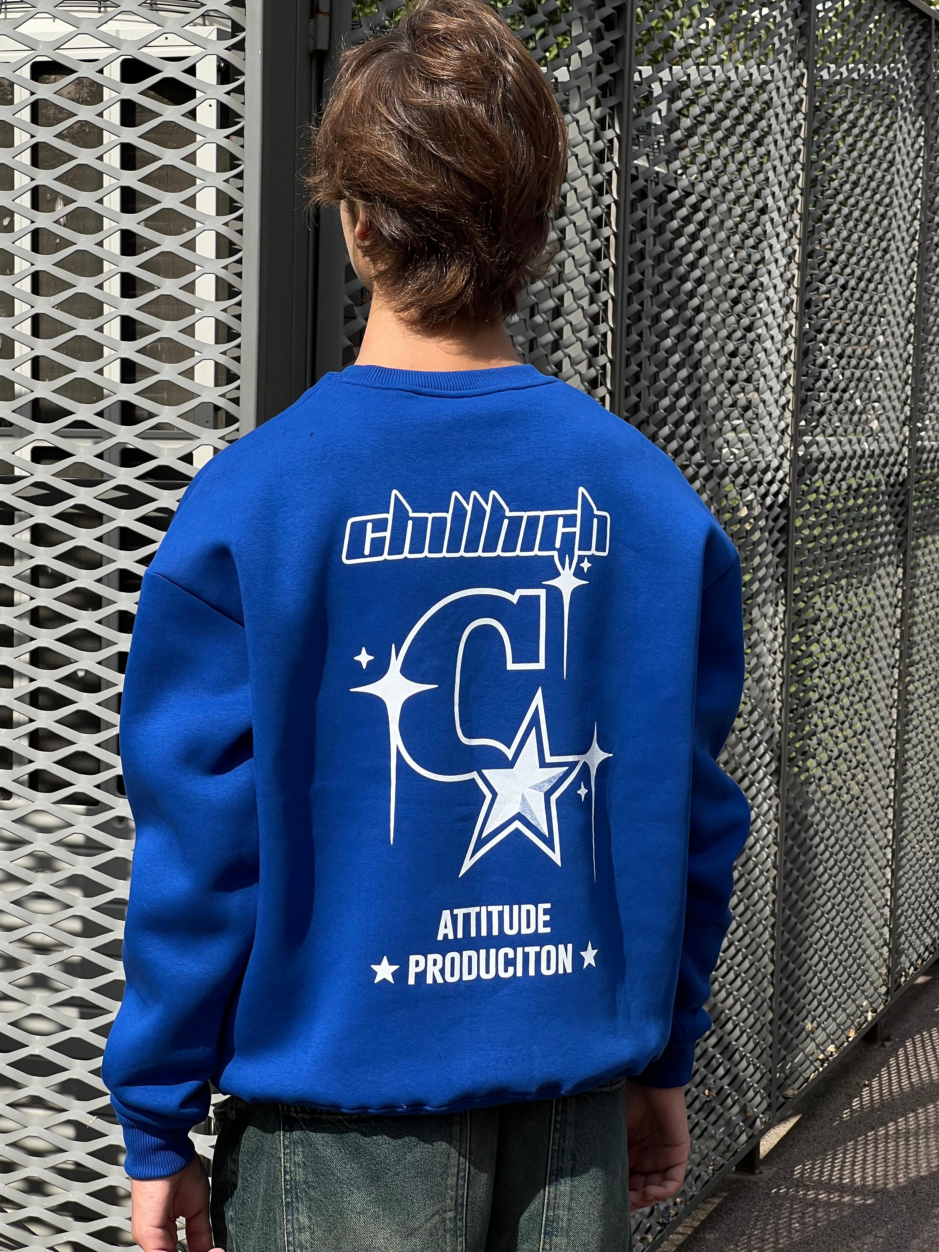 Chillhigh Navy Blue Oversize Sweatshirt