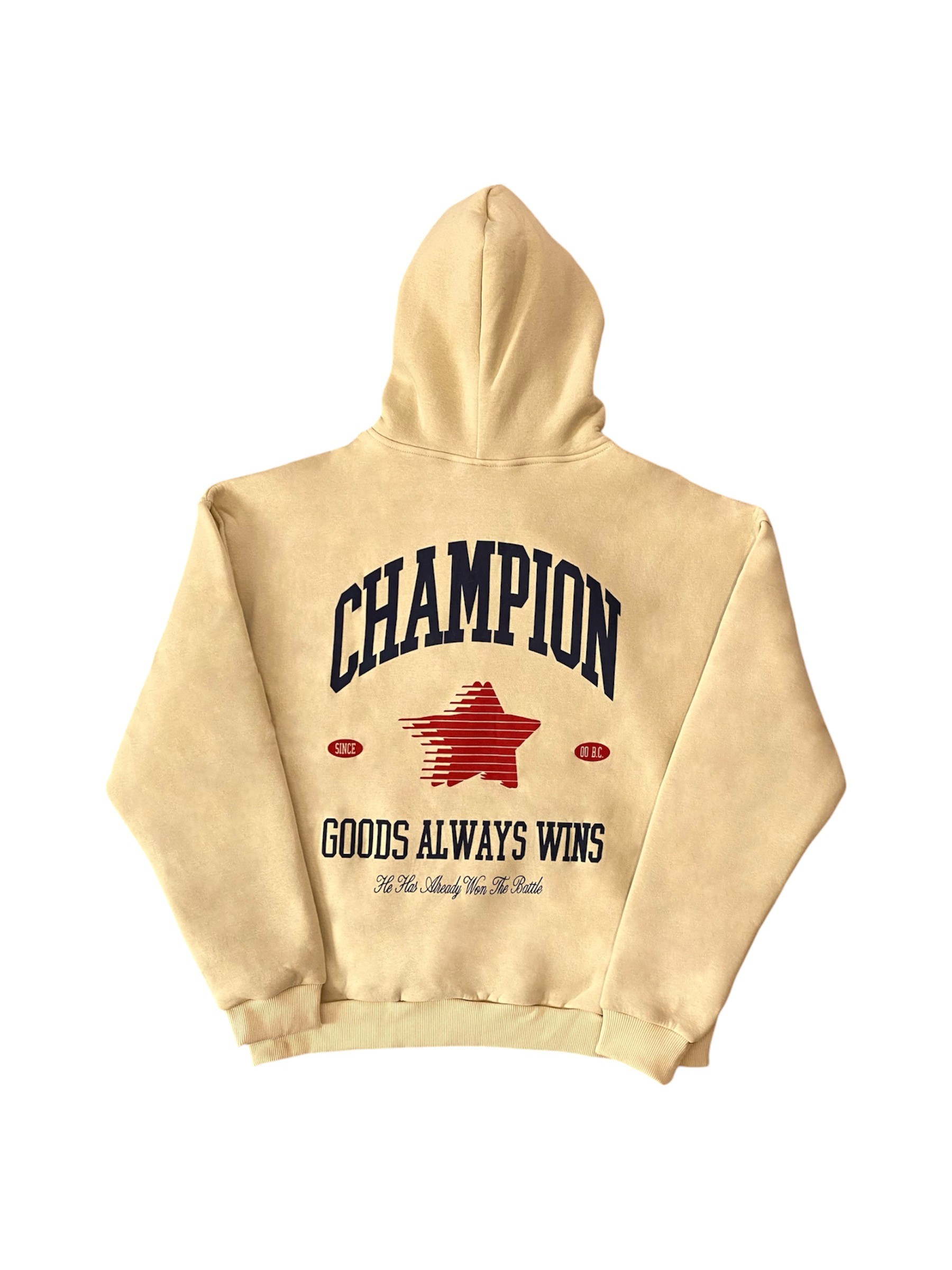 Champion Bej Oversize Hoodie 