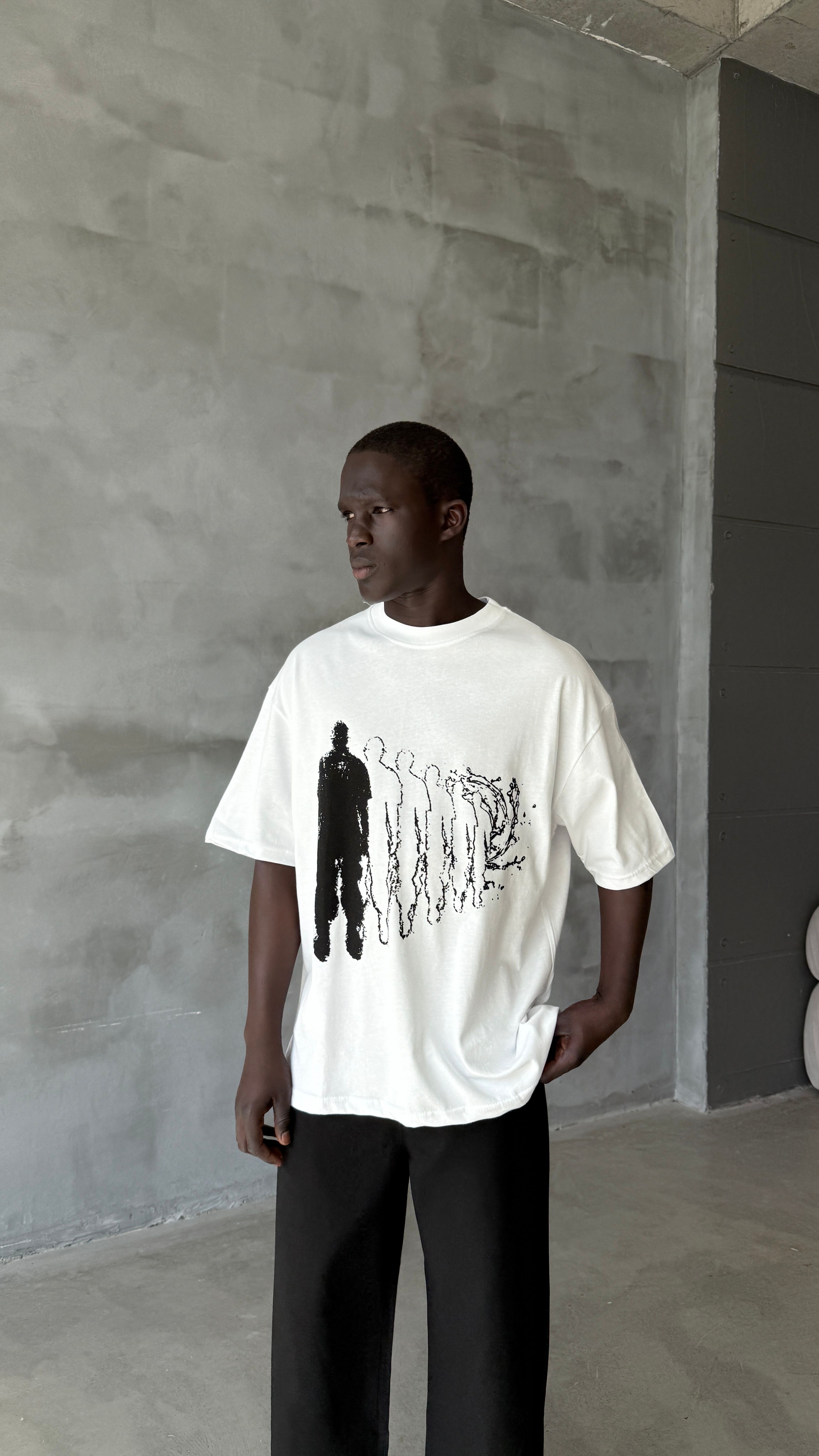 White Souls Oversize Tişört 