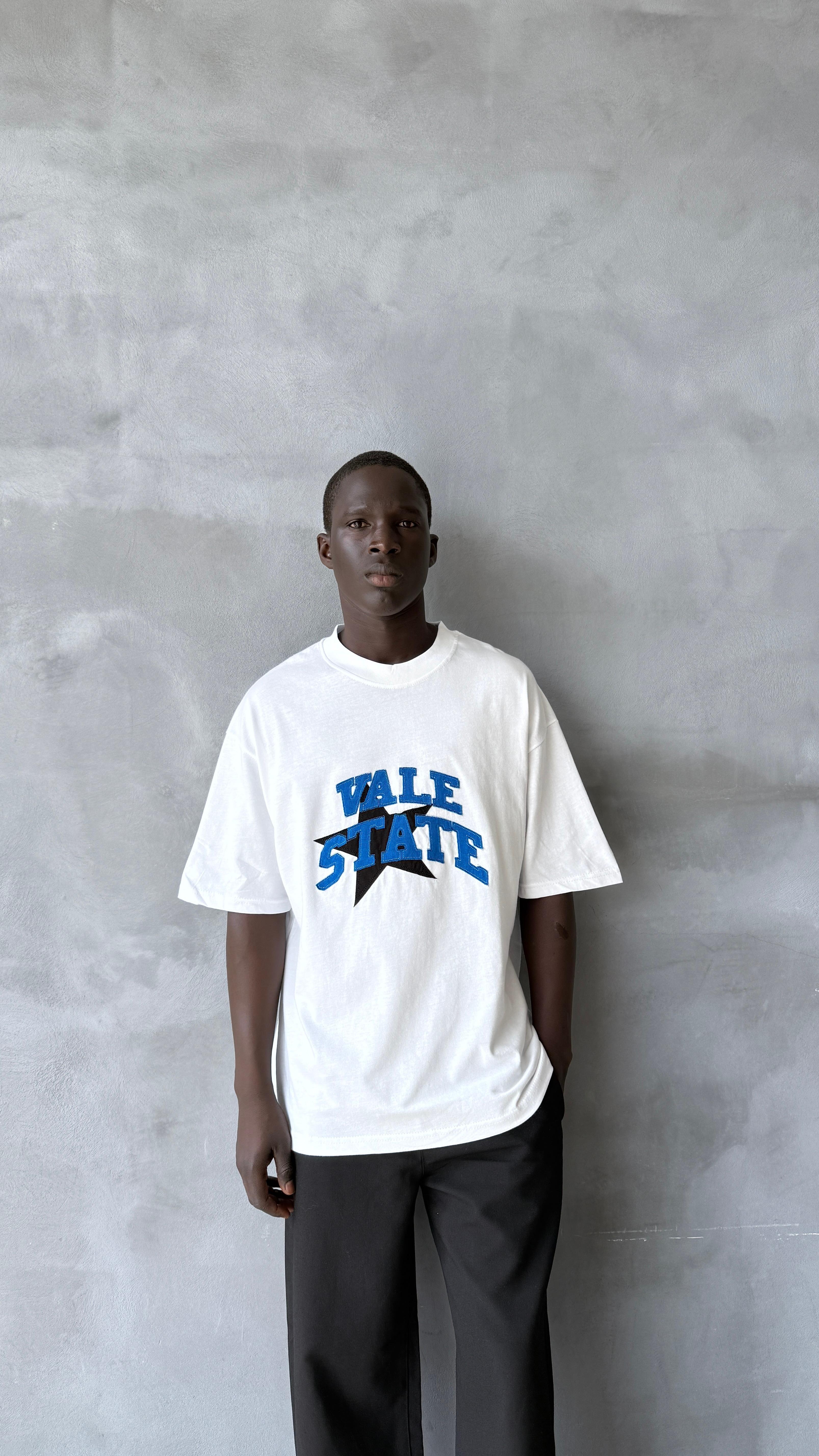 White Vale Patchwork Oversize Tişört 