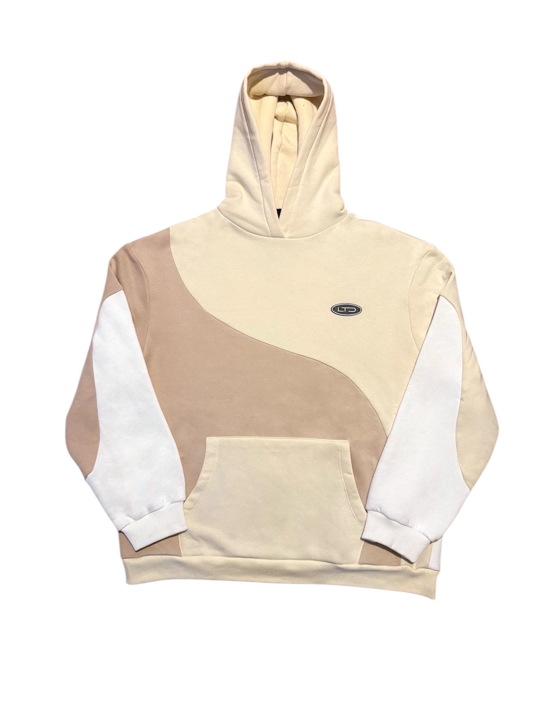 Blok Renk Parçalı Premium Oversize Hoodie