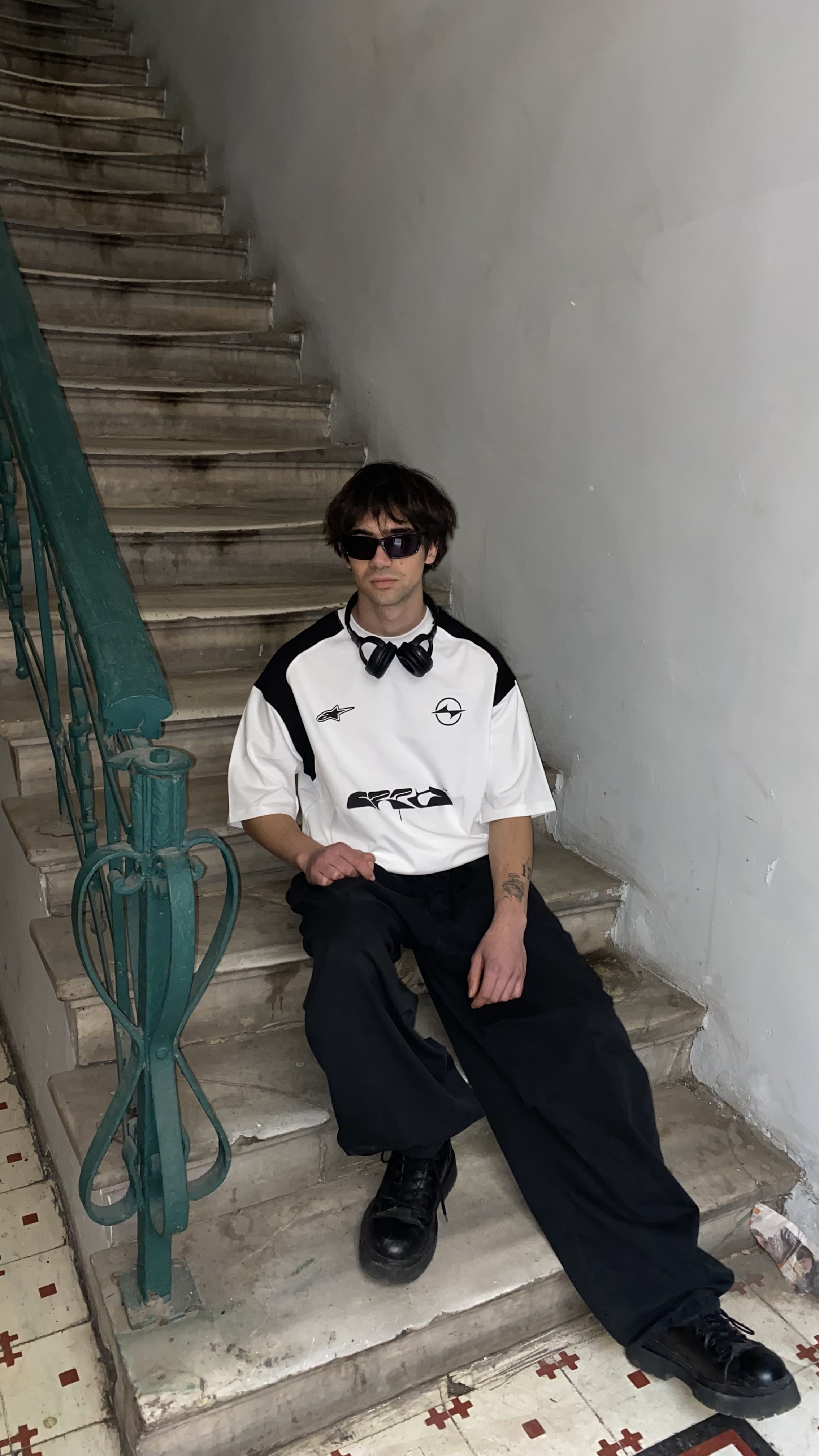 White Jersey Oversize Tişört 