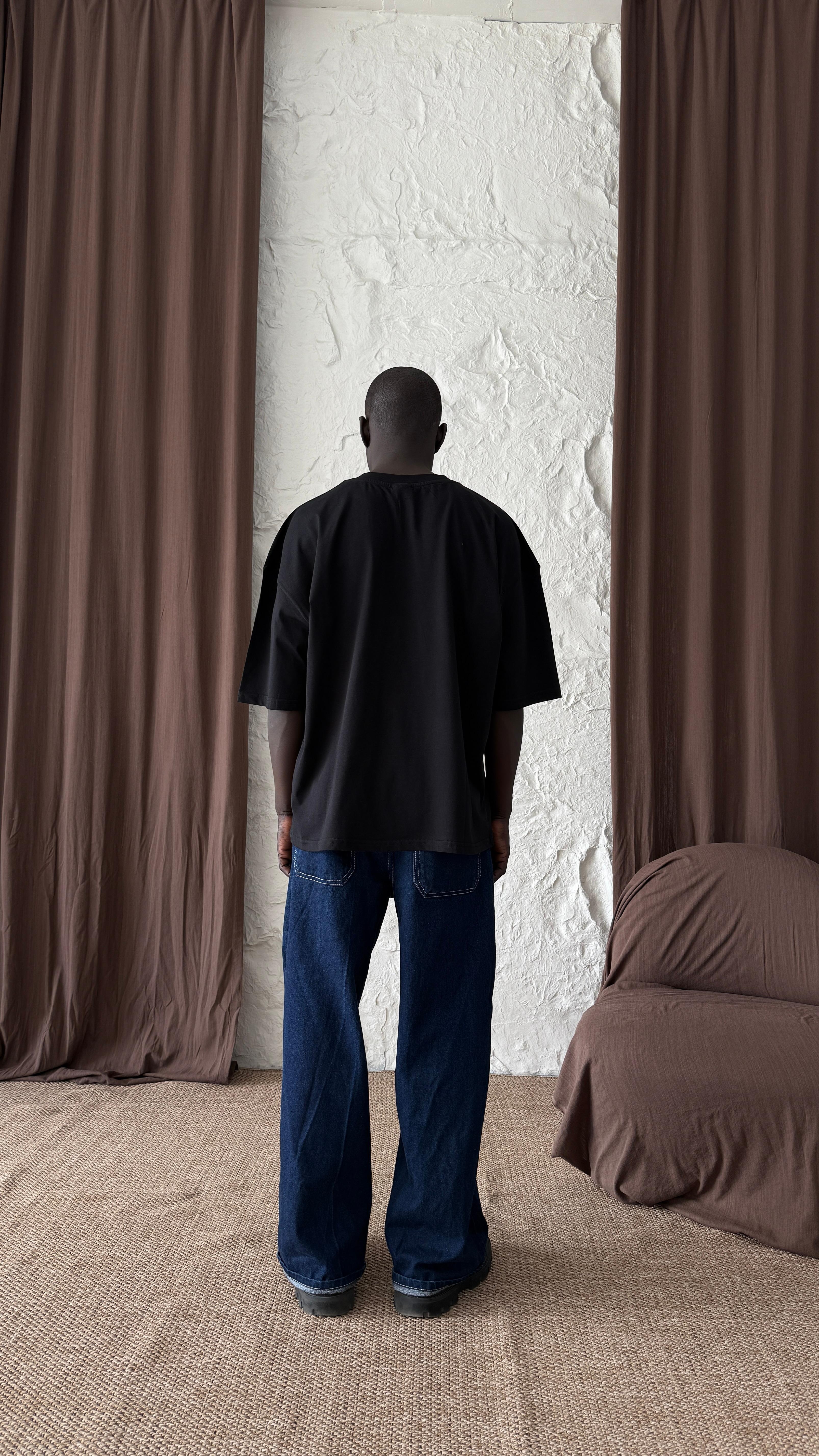 Black İnferno Oversize Tişört 