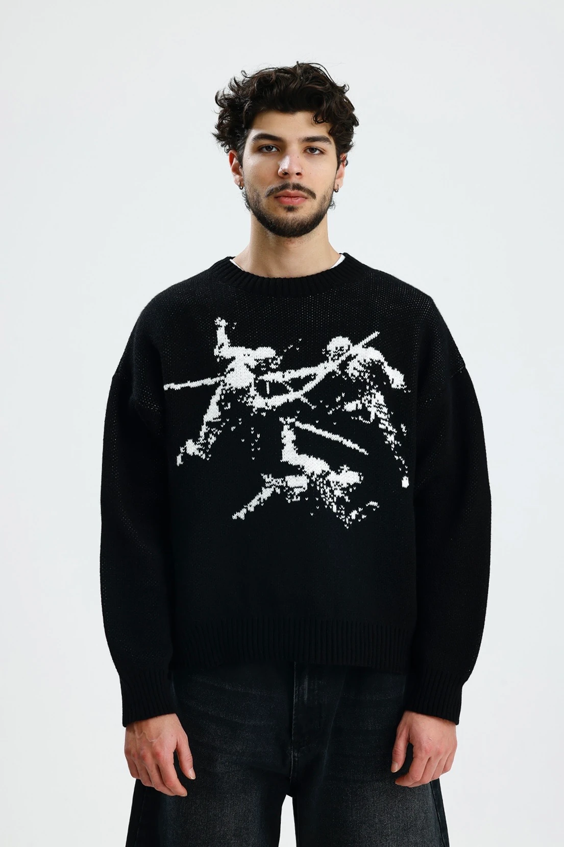 Wes Death Of Knights Premium Boxy Fit Oversize Triko Kazak