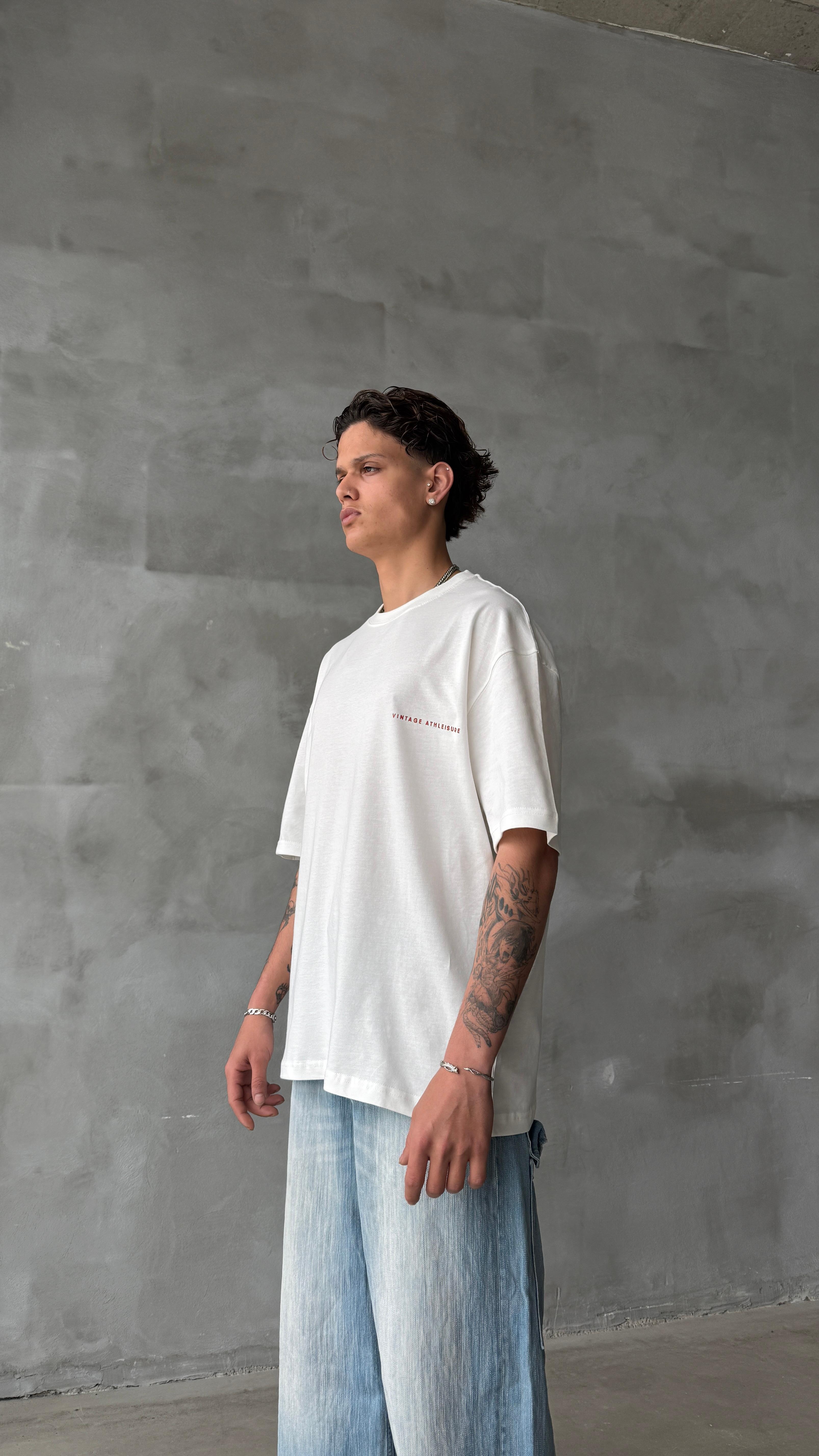 Goodrich Beyaz Oversize Tişört 