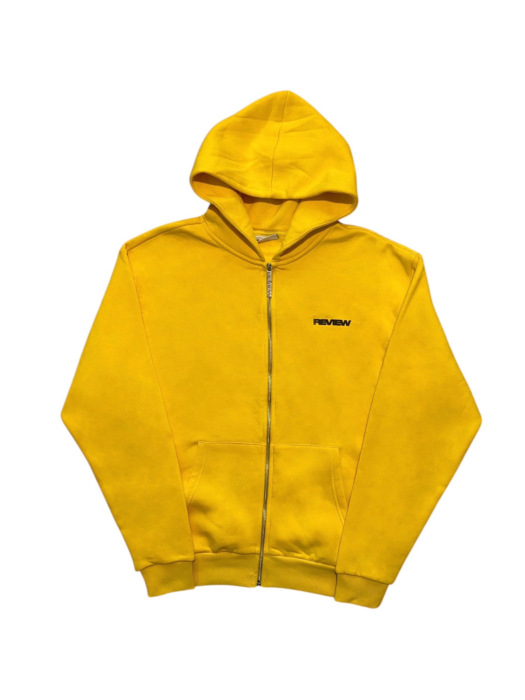 RW Yellow Basic Oversize Zipper Hoodie 