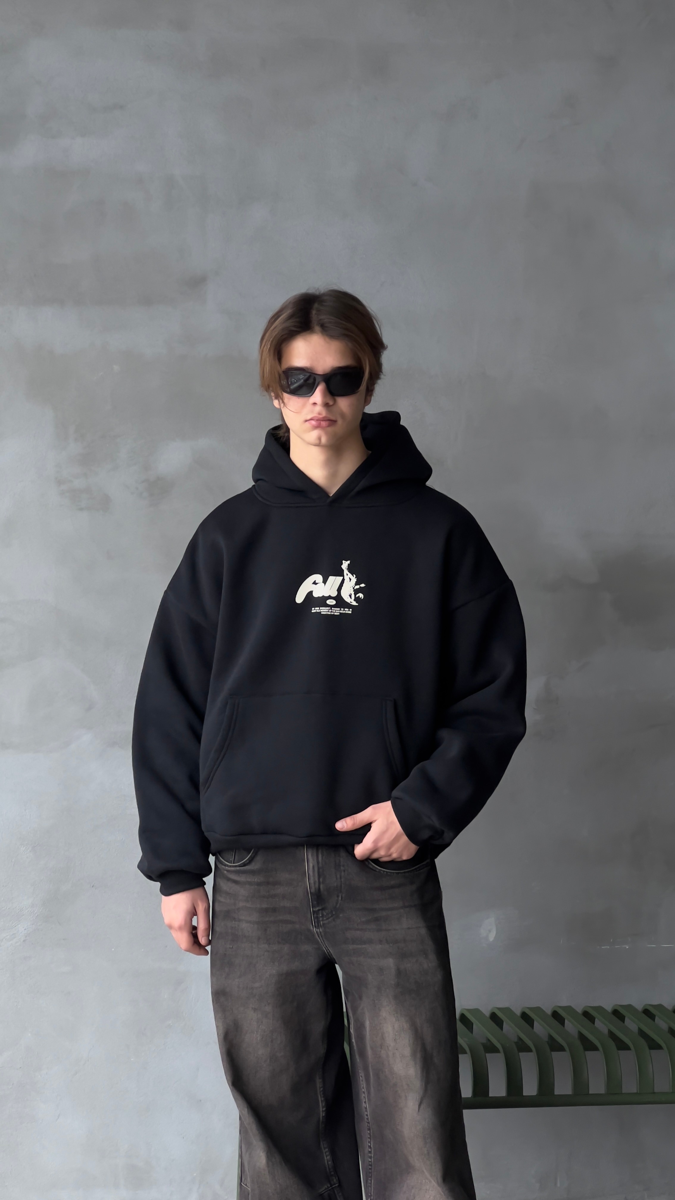 Black Fall Premium Oversize Hoodie 